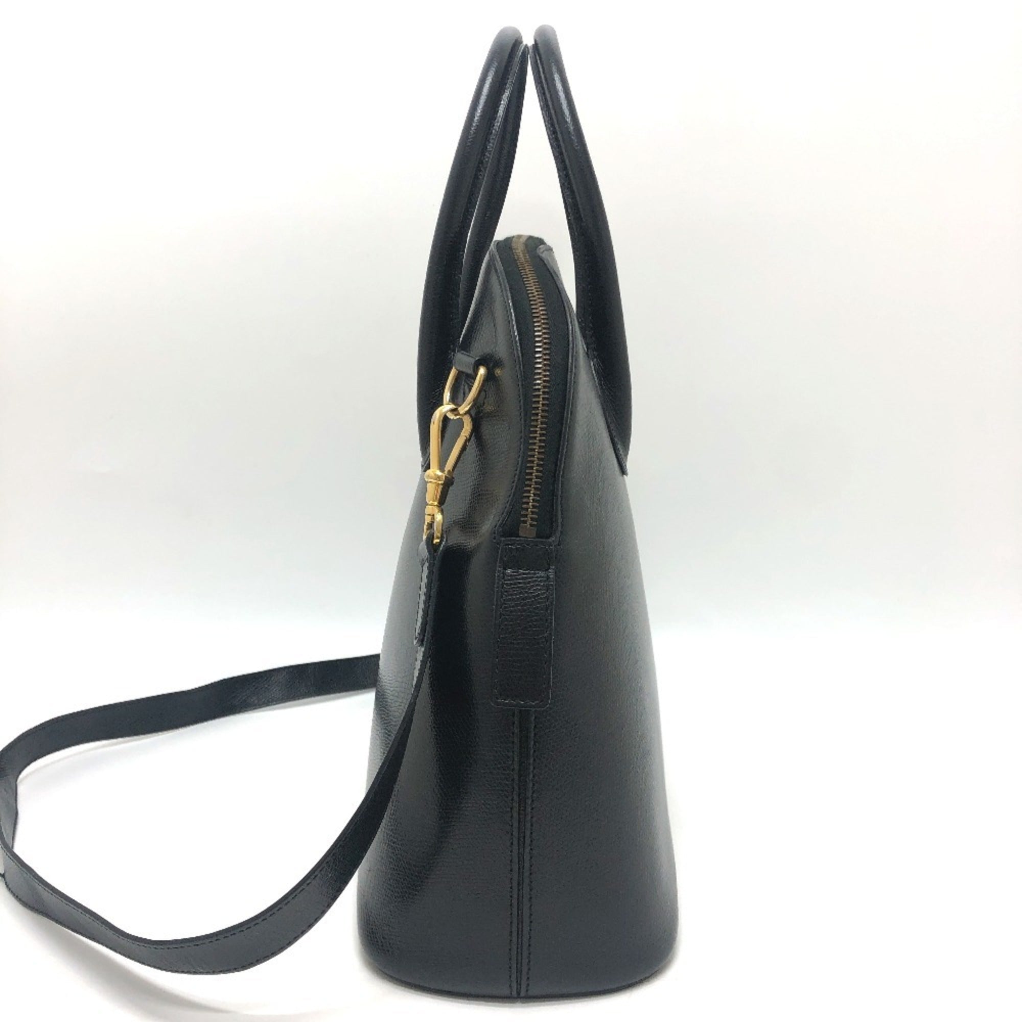 Celine Black Leather Handbag Tote Bag (Pre-Owned)