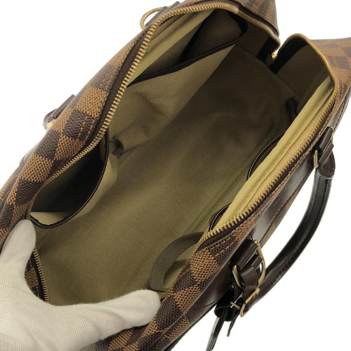 Louis Vuitton Brown Coated Canvas Handbag (Pre-Owned)