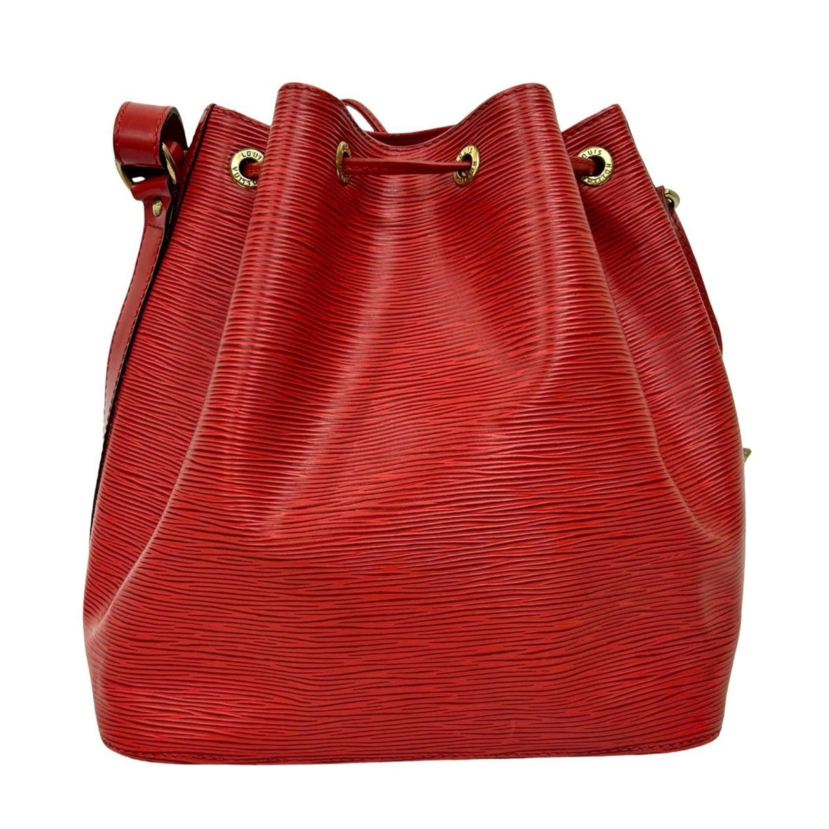 Louis Vuitton Red Color Epi Leather Shoulder Bag (Pre-Owned)