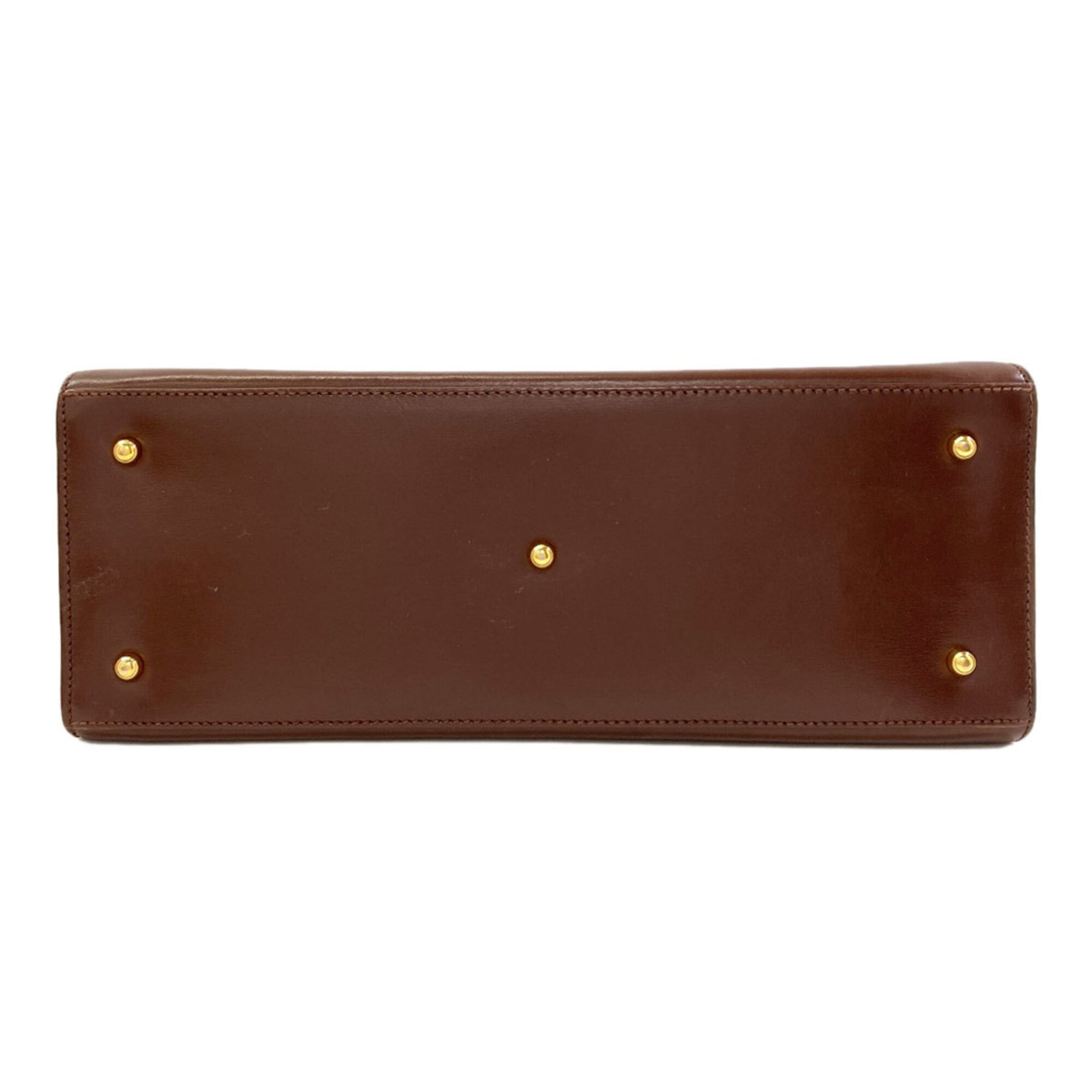 Gucci Brown Leather Handbag (Pre-Owned)