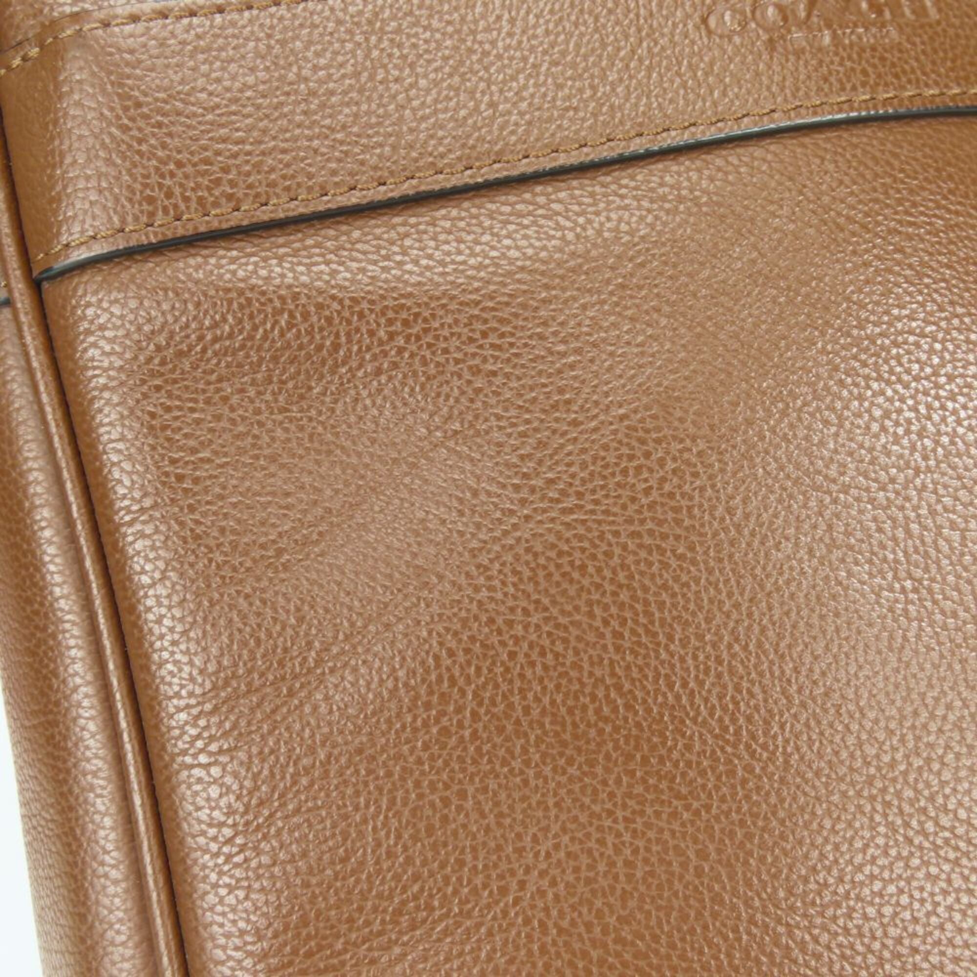 Coach Brown Leather Shoulder Bag (Pre-Owned)