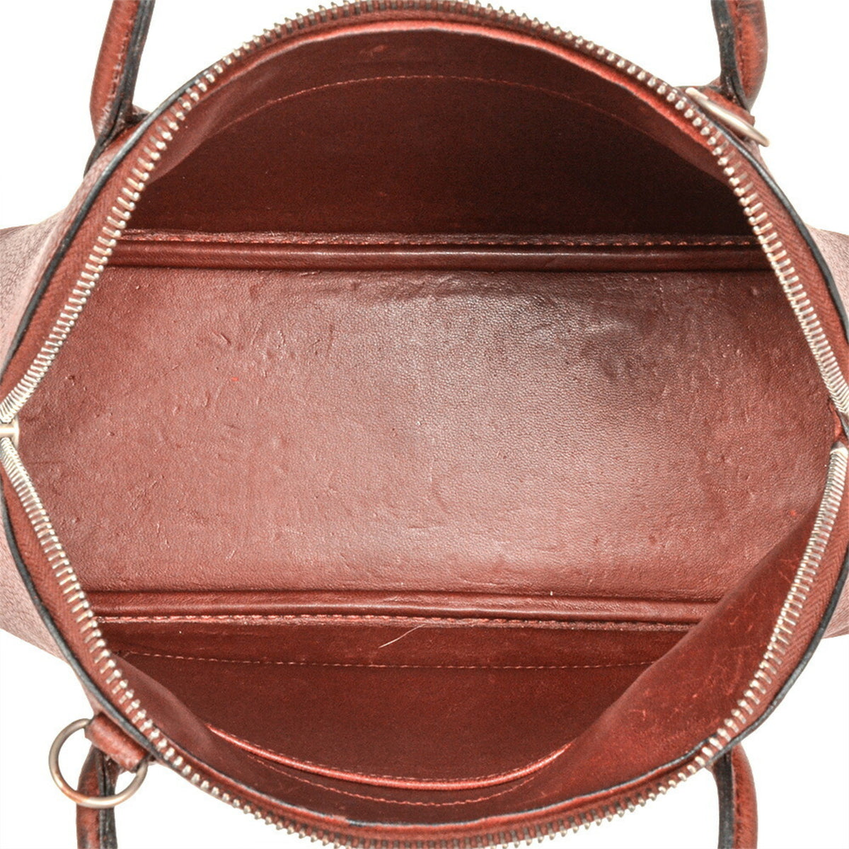 Hermes Rouge H Courchevel Leather Handbag (Pre-Owned)
