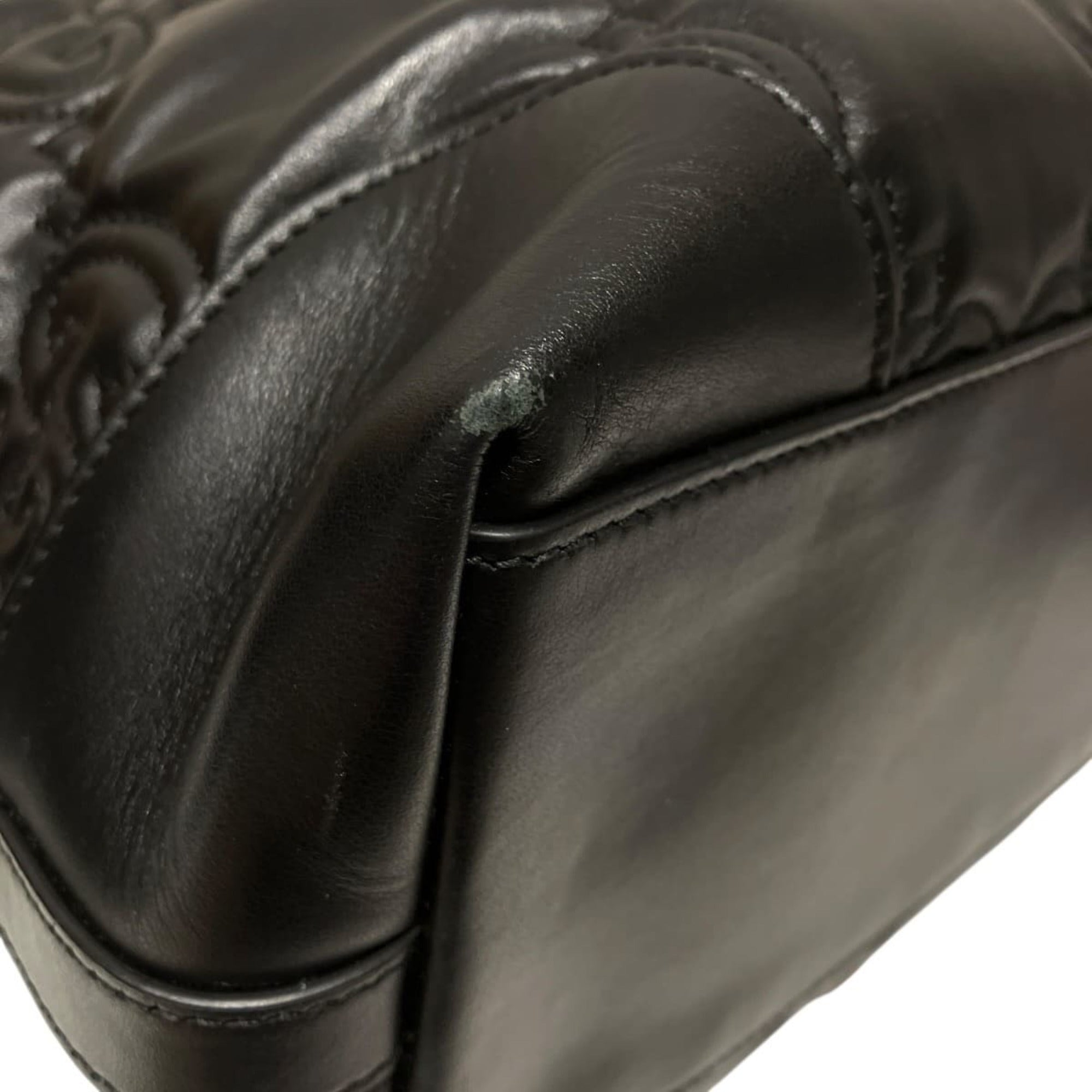 Gucci Black Leather Tote Bag (Pre-Owned)