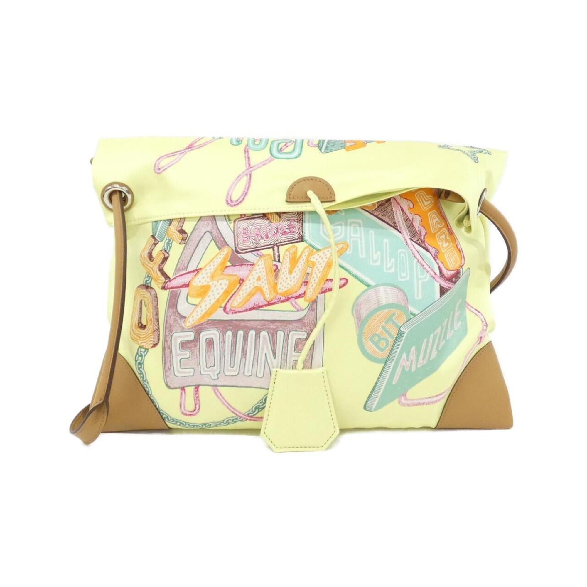 Hermes Yellow Silk Swift Leather Shoulder Bag (Pre-Owned)