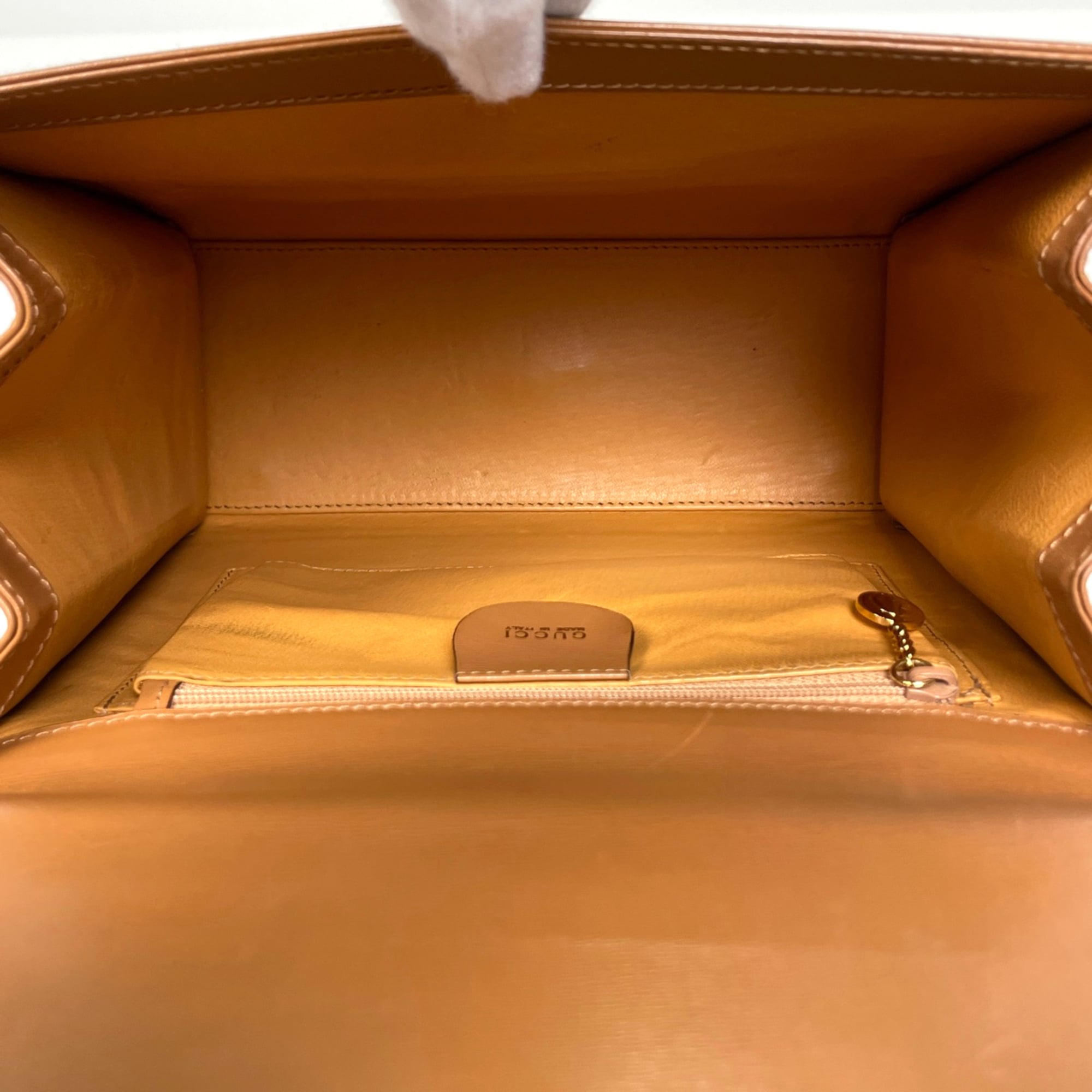 Gucci Brown Leather Handbag (Pre-Owned)
