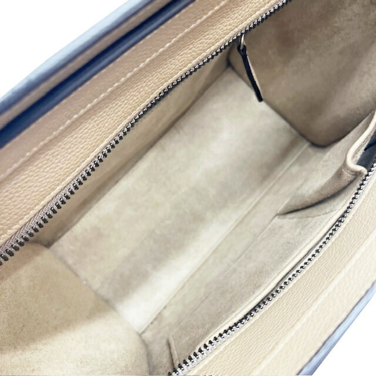 Celine Grayish Leather Handbag Tote Bag (Pre-Owned)