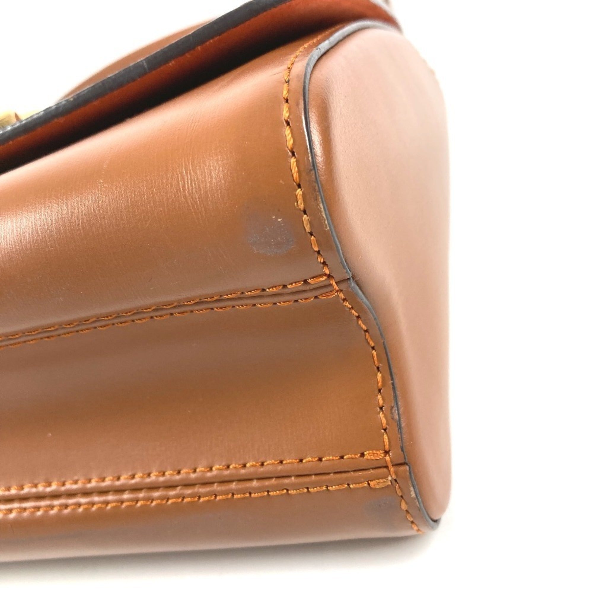 Louis Vuitton Brown Orange Monogram Canvas Shoulder Bag (Pre-Owned)