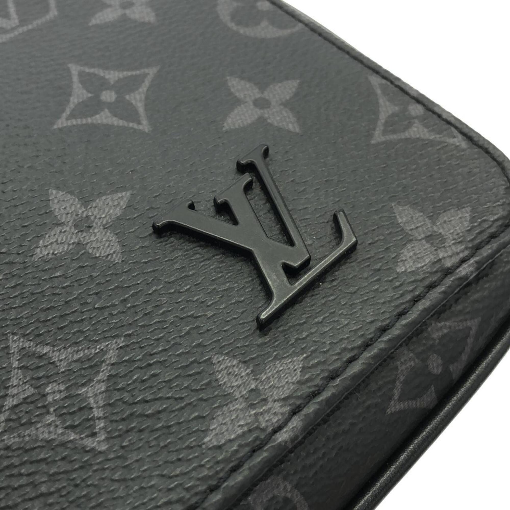 Louis Vuitton Black Coated Canvas Shoulder Bag (Pre-Owned)
