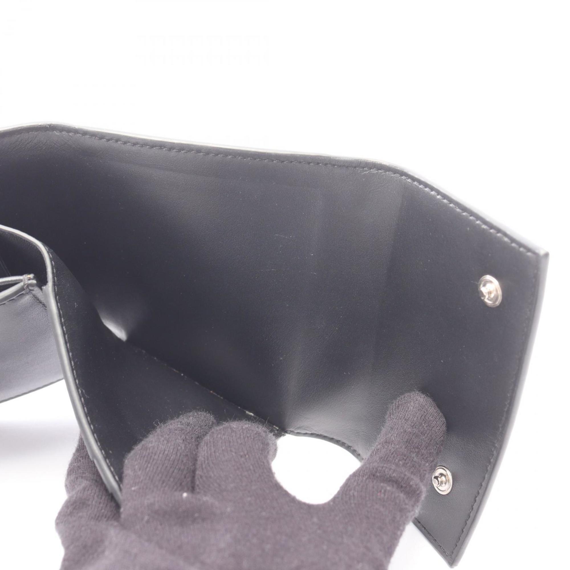 Celine Black Leather Wallet (Tri-Fold) (Pre-Owned)