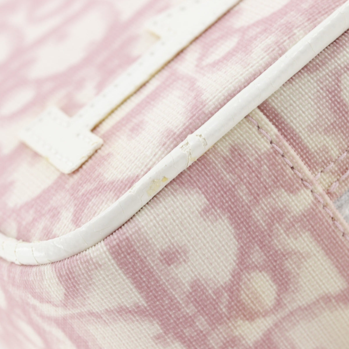 Christian Dior Trotter Pink Nylon Canvas Pouch (Pre-Owned)