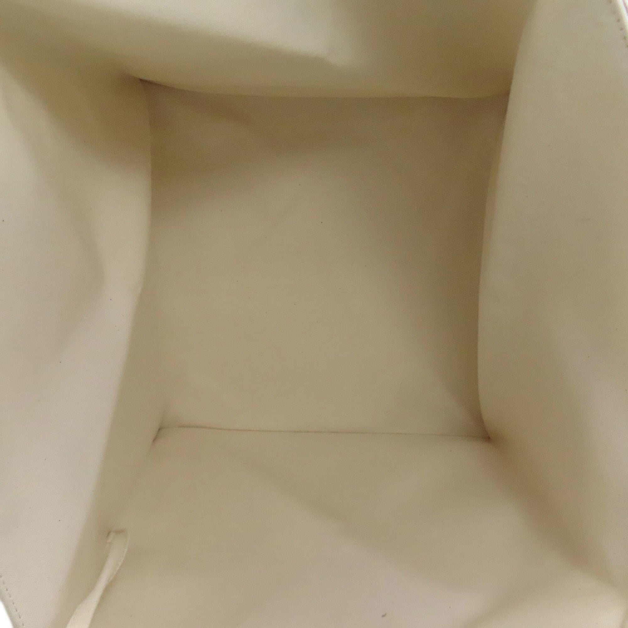 Hermes Blue Brown White Canvas Tote Bag (Pre-Owned)
