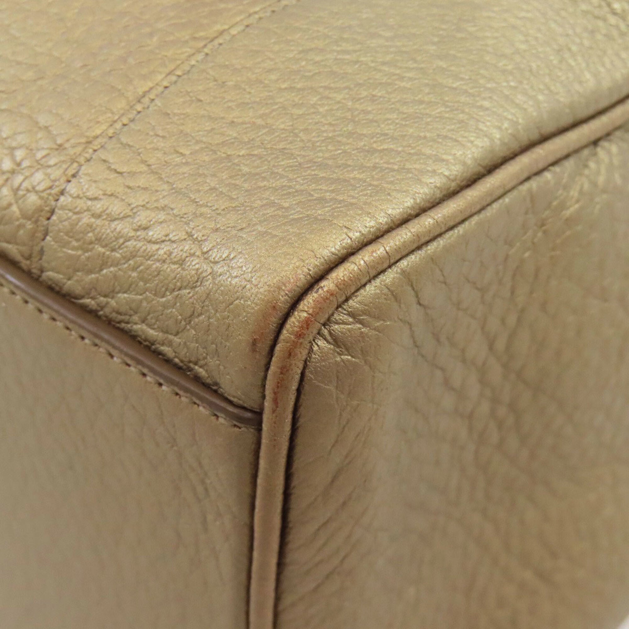 Loewe Gold Leather Handbag (Pre-Owned)