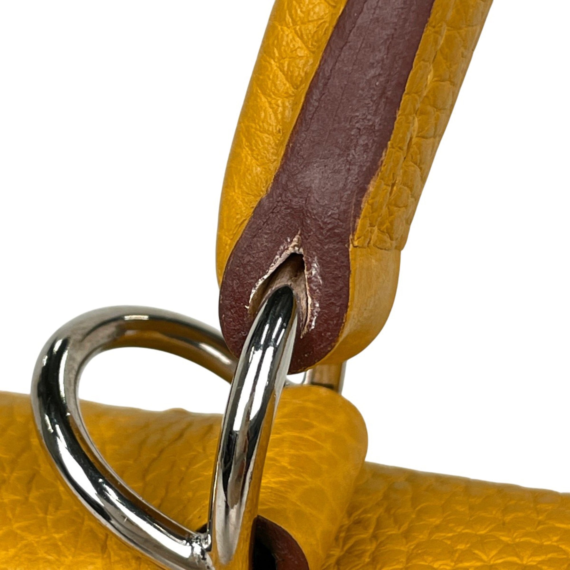 Hermes Kelly Jaune Togo Leather Handbag Shoulder Bag (Pre-Owned)