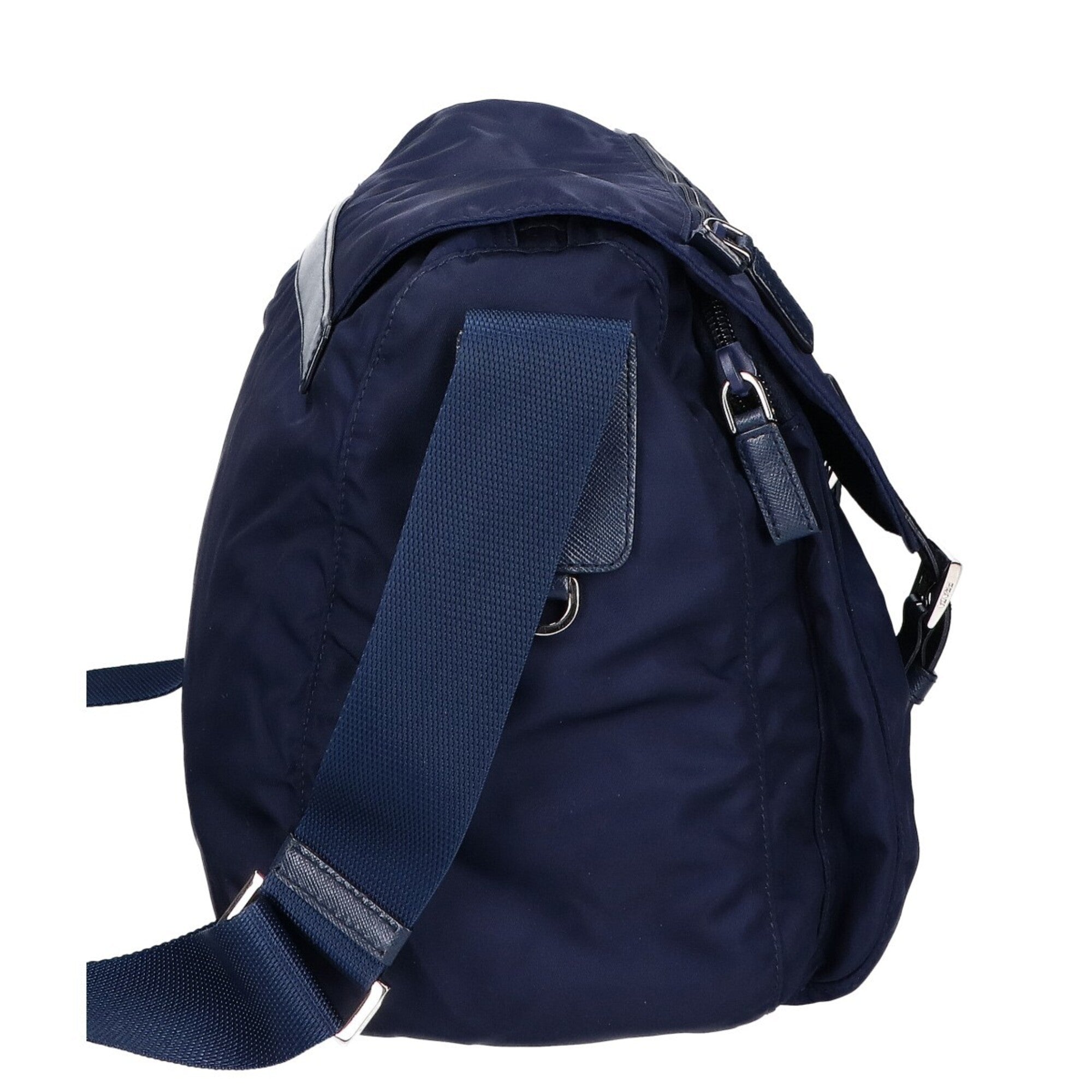 Prada Navy Nylon Shoulder Bag (Pre-Owned)