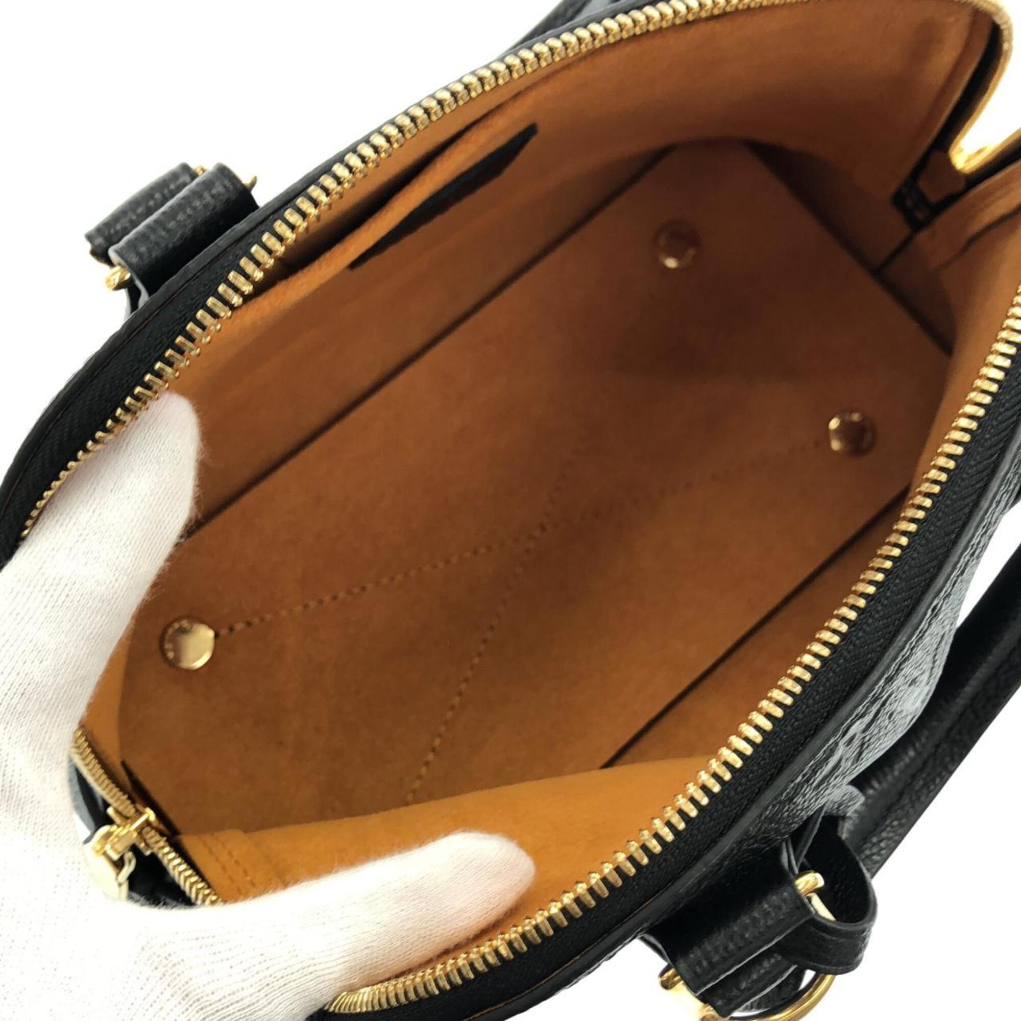 Louis Vuitton Black Leather Handbag (Pre-Owned)