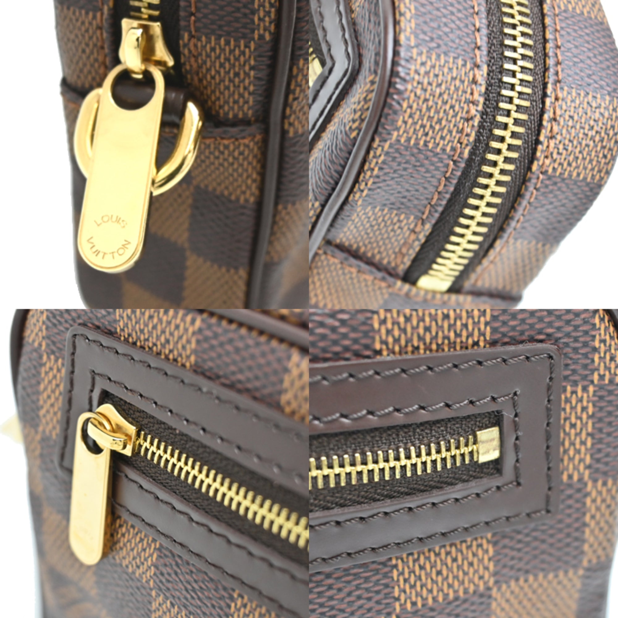 Louis Vuitton Brown Damier Canvas Pochette Shoulder Bag (Pre-Owned)
