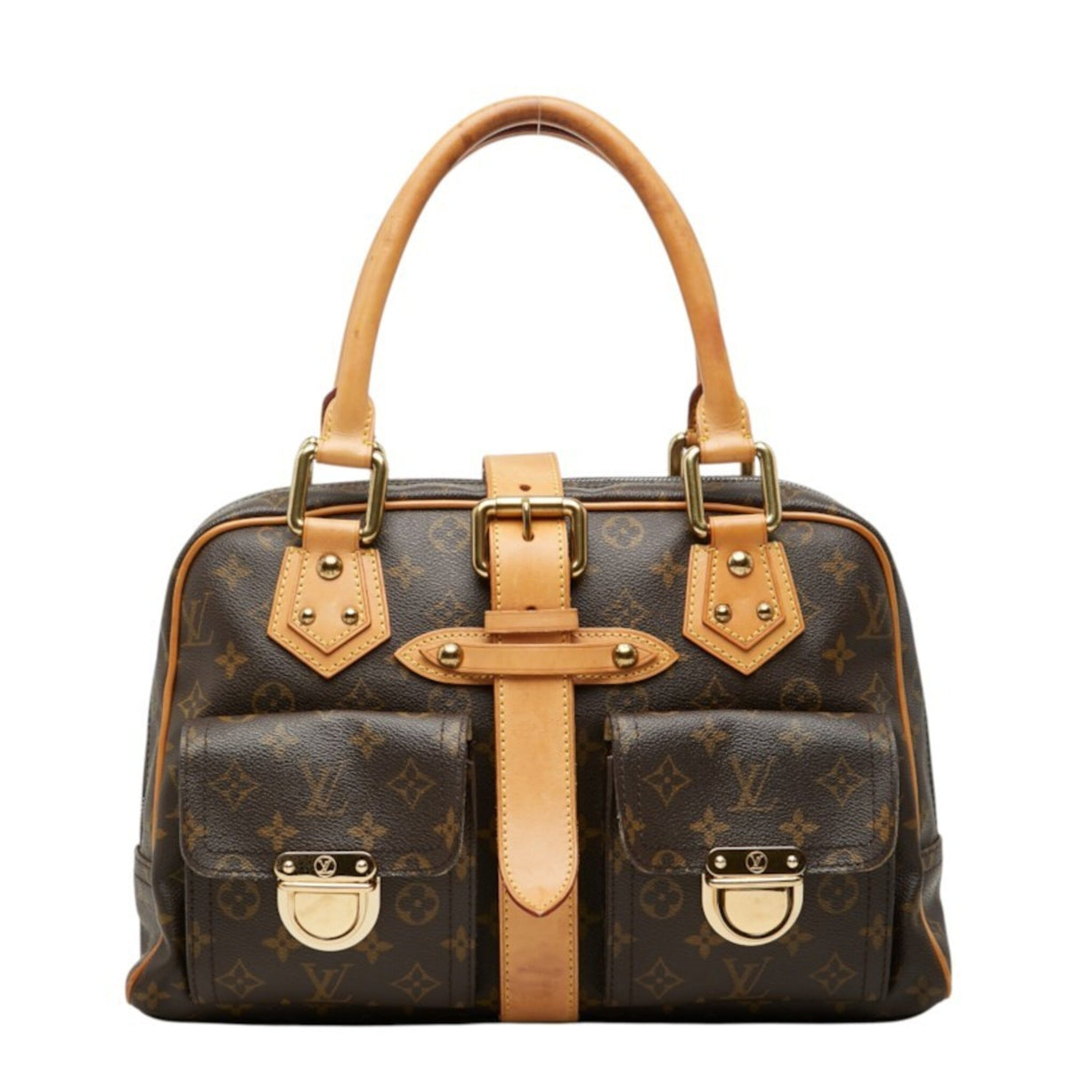 Louis Vuitton Monogram Brown Pvc Leather Handbag (Pre-Owned)