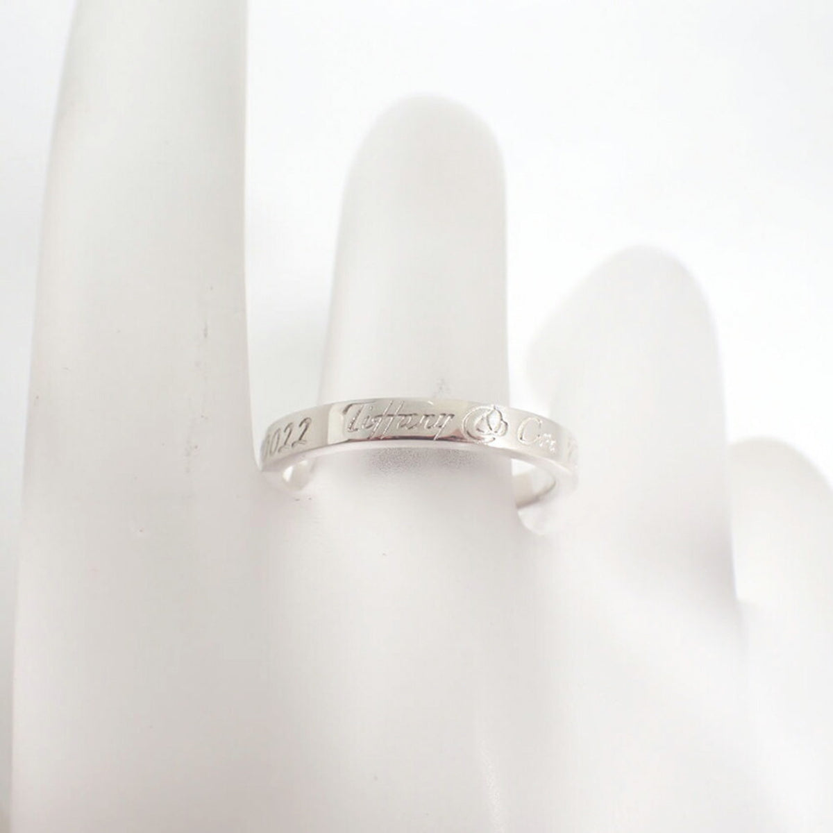 Tiffany Sterling Silver 925 Band Ring (Pre-Owned)