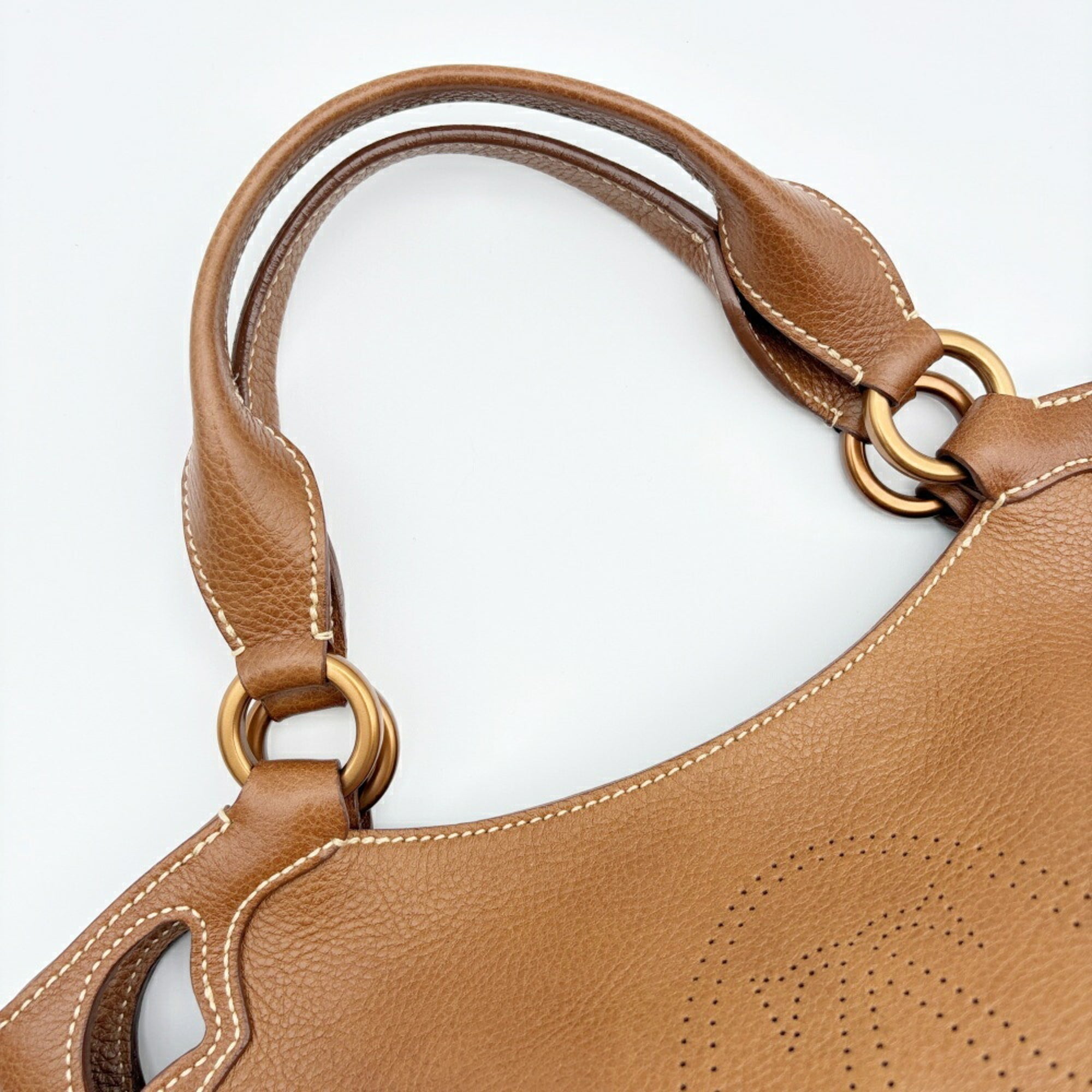 Cartier Brown Leather Tote Bag (Pre-Owned)