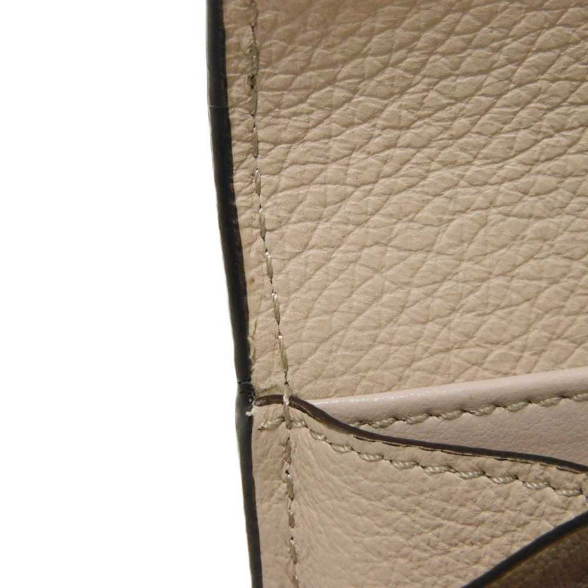 Chloé Gray Leather Long Wallet (Bi-Fold) (Pre-Owned)