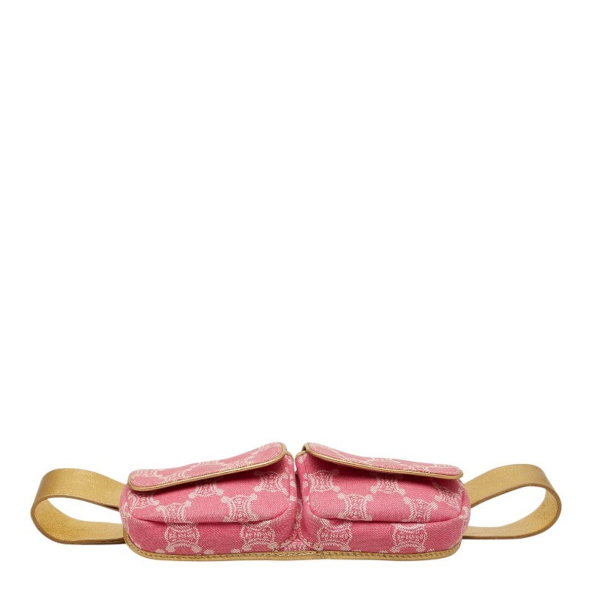 Celine Gold Pink Denim Sling Bag (Pre-Owned)