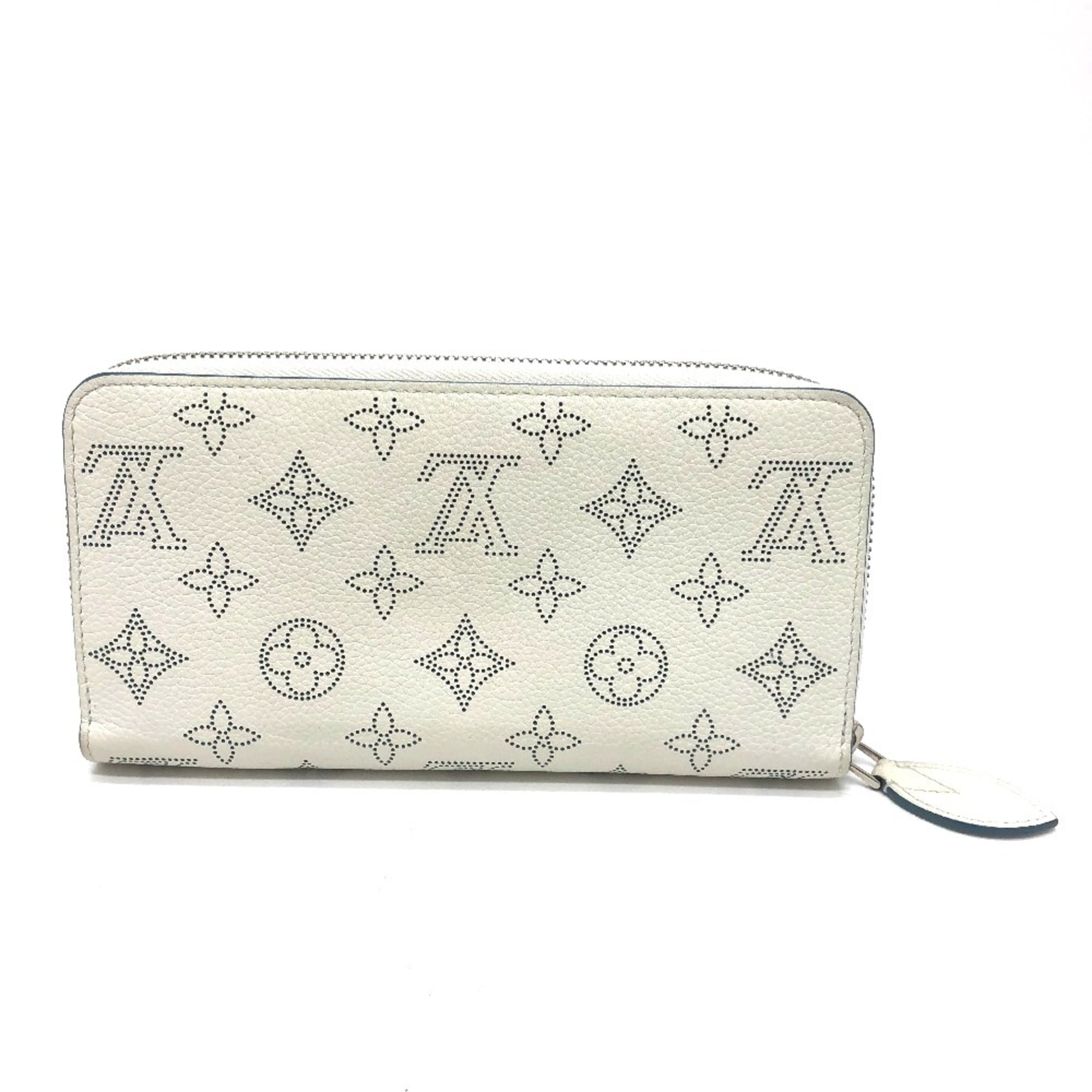Louis Vuitton White Mahina Leather Long Wallet (Bi-Fold) (Pre-Owned)