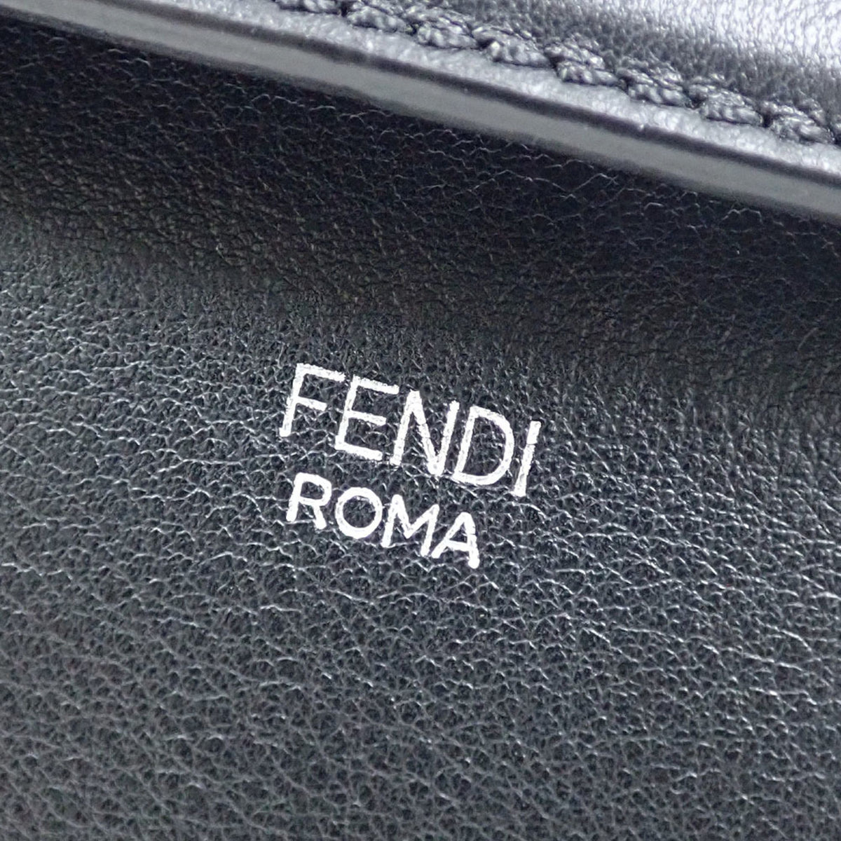 Fendi By The Way Black Leather Handbag (Pre-Owned)