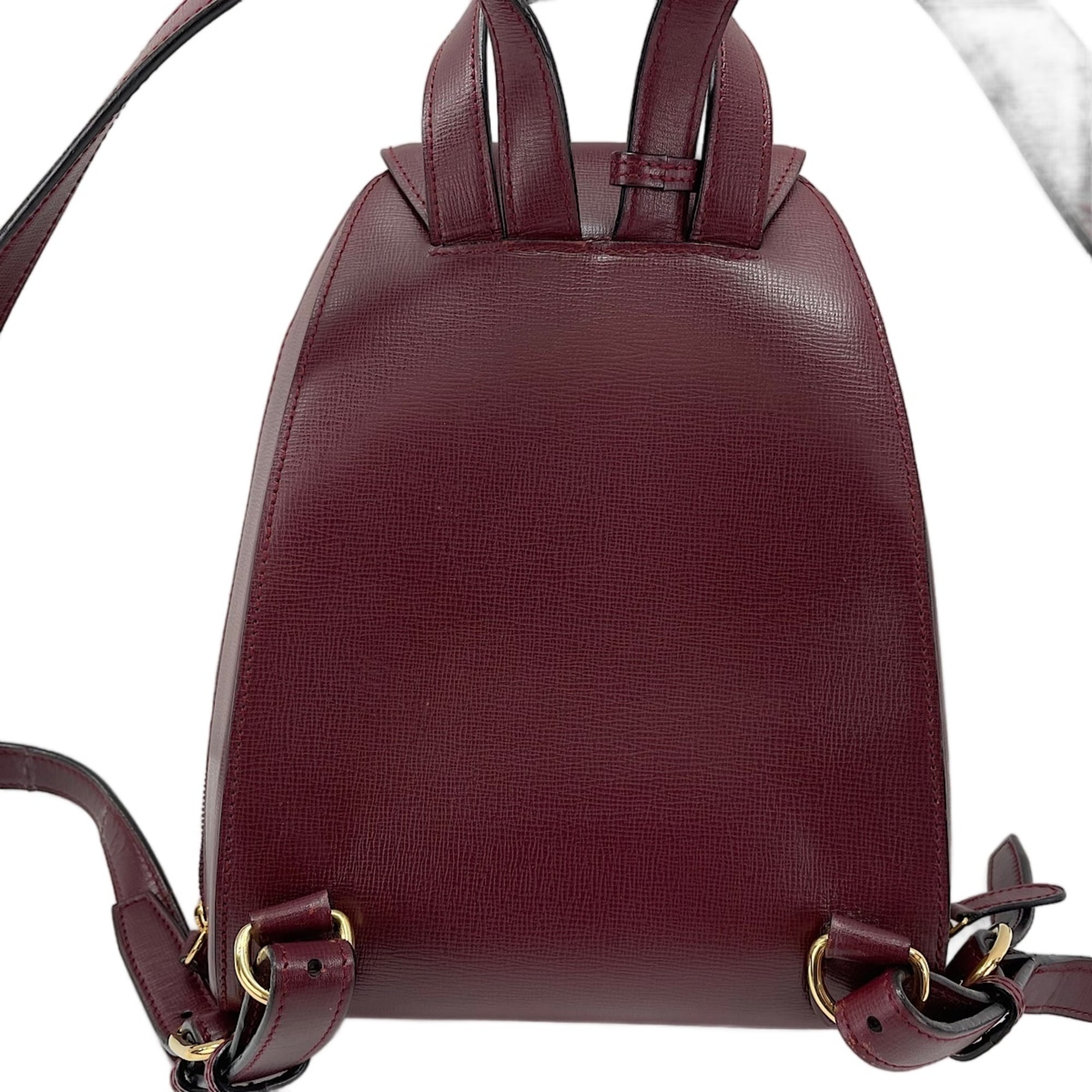 Cartier Must Wine Red Backpack (Pre-Owned)