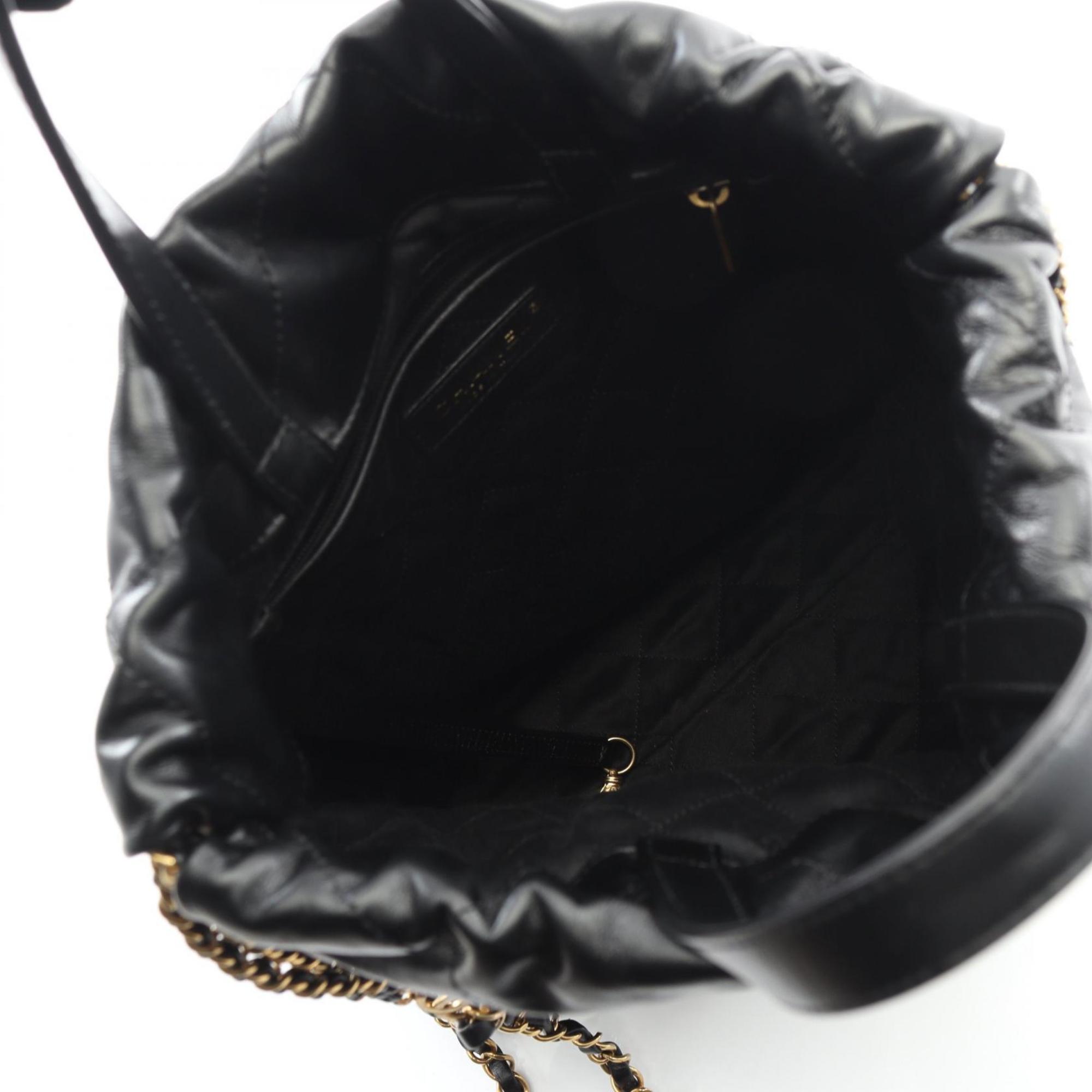 Chanel Black Leather Backpack (Pre-Owned)