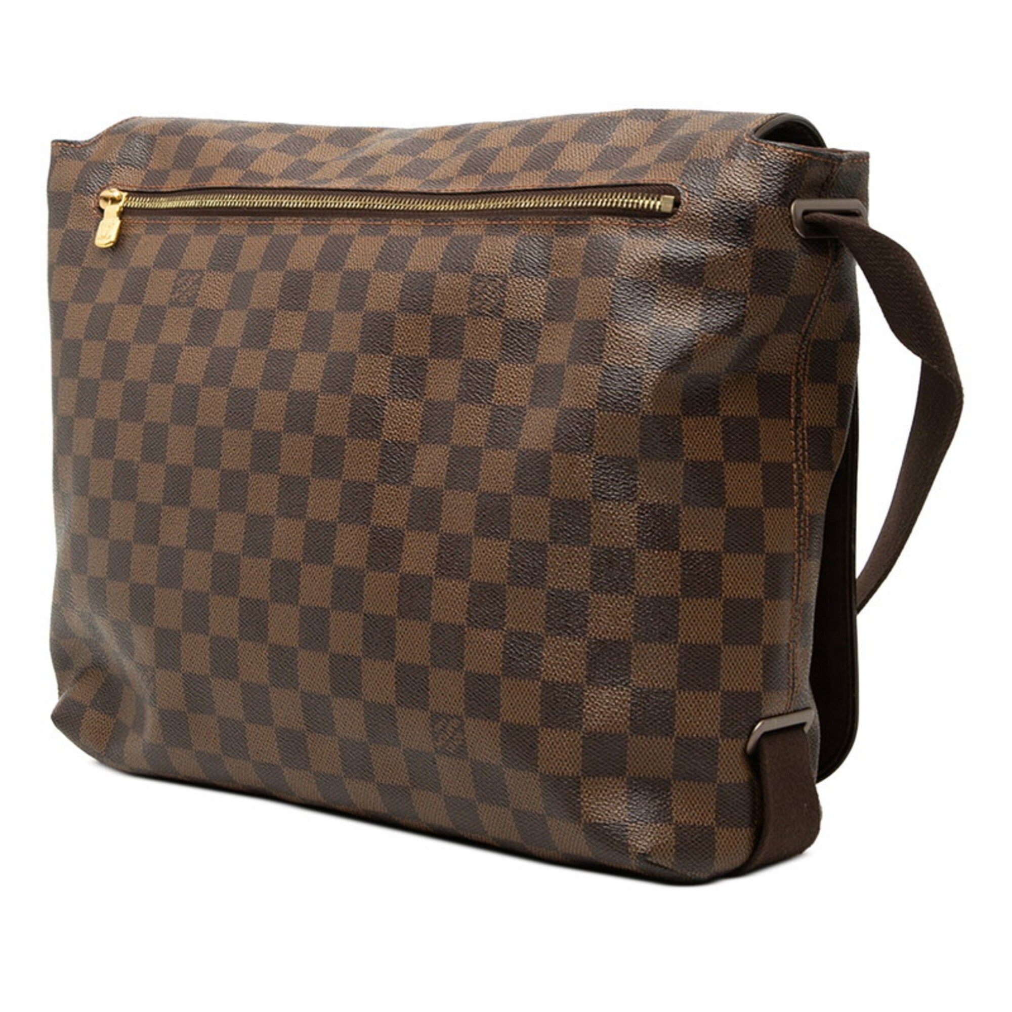 Louis Vuitton Damier Brown Ebene Pvc Leather Messenger Bag Shoulder Bag (Pre-Owned)