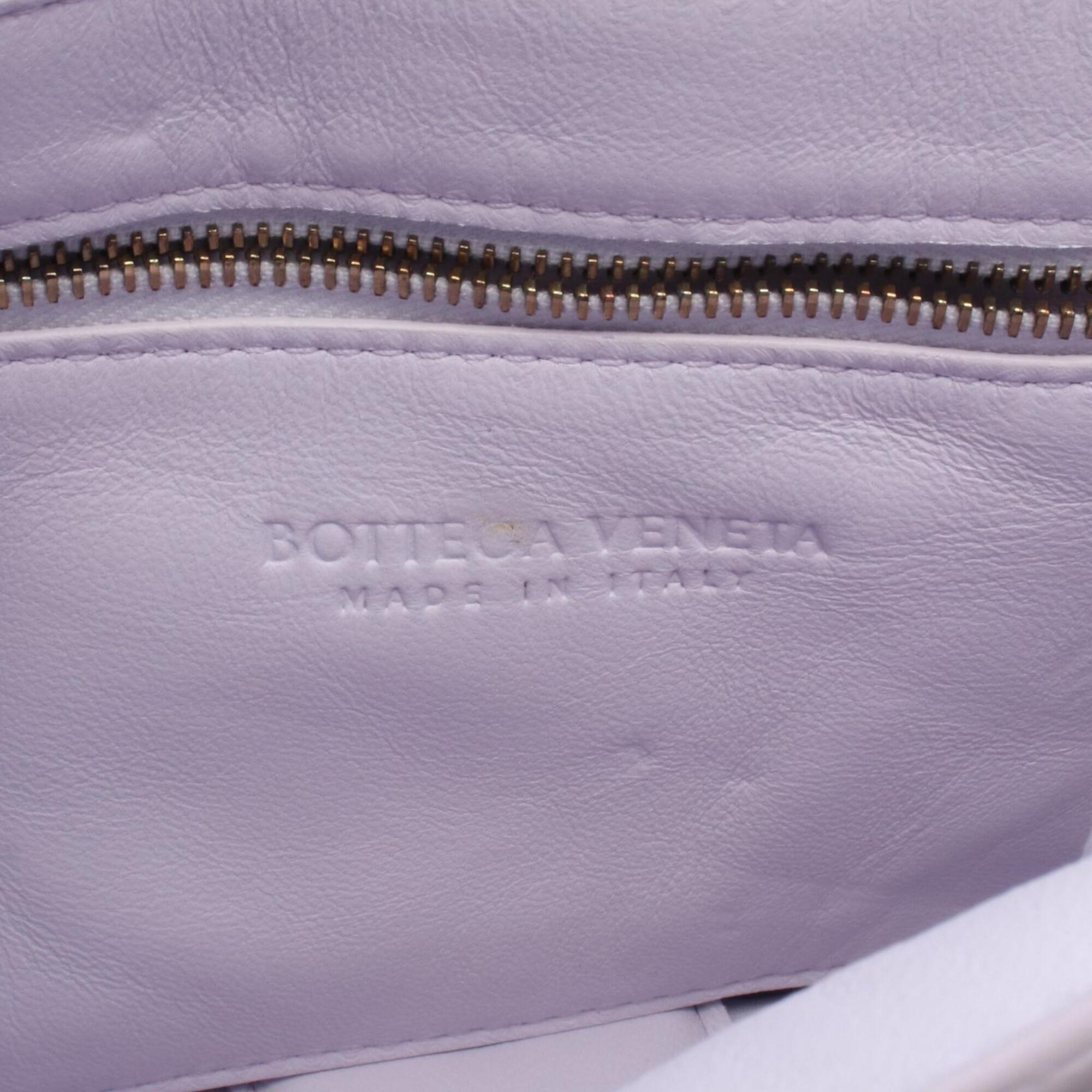 Bottega Veneta Purple Intrecciato Shoulder Bag (Pre-Owned)