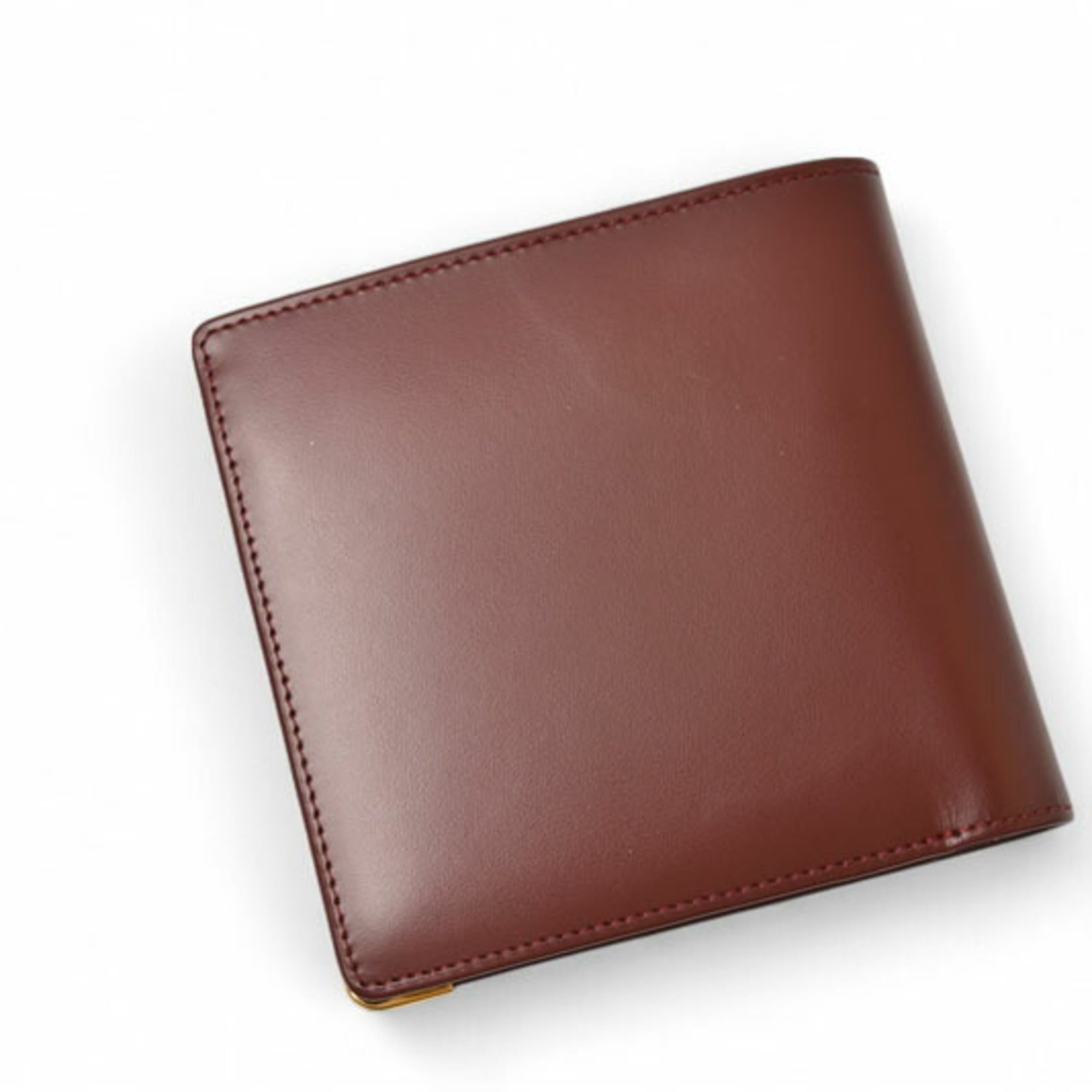Cartier Bordeaux Leather Wallet (Bi-Fold) (Pre-Owned)