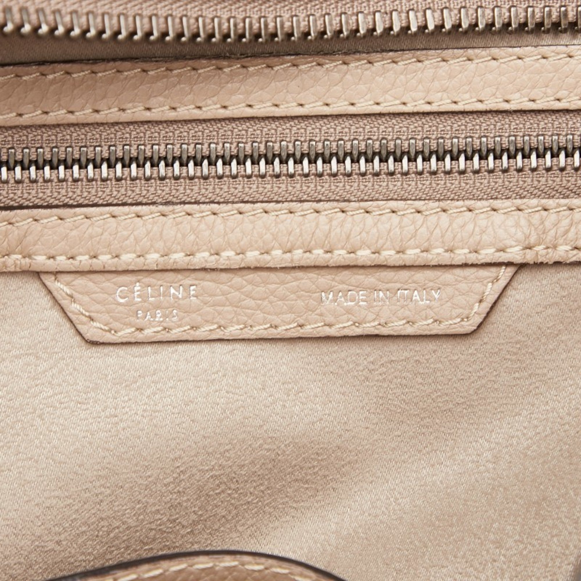 Celine Beige Leather Handbag (Pre-Owned)