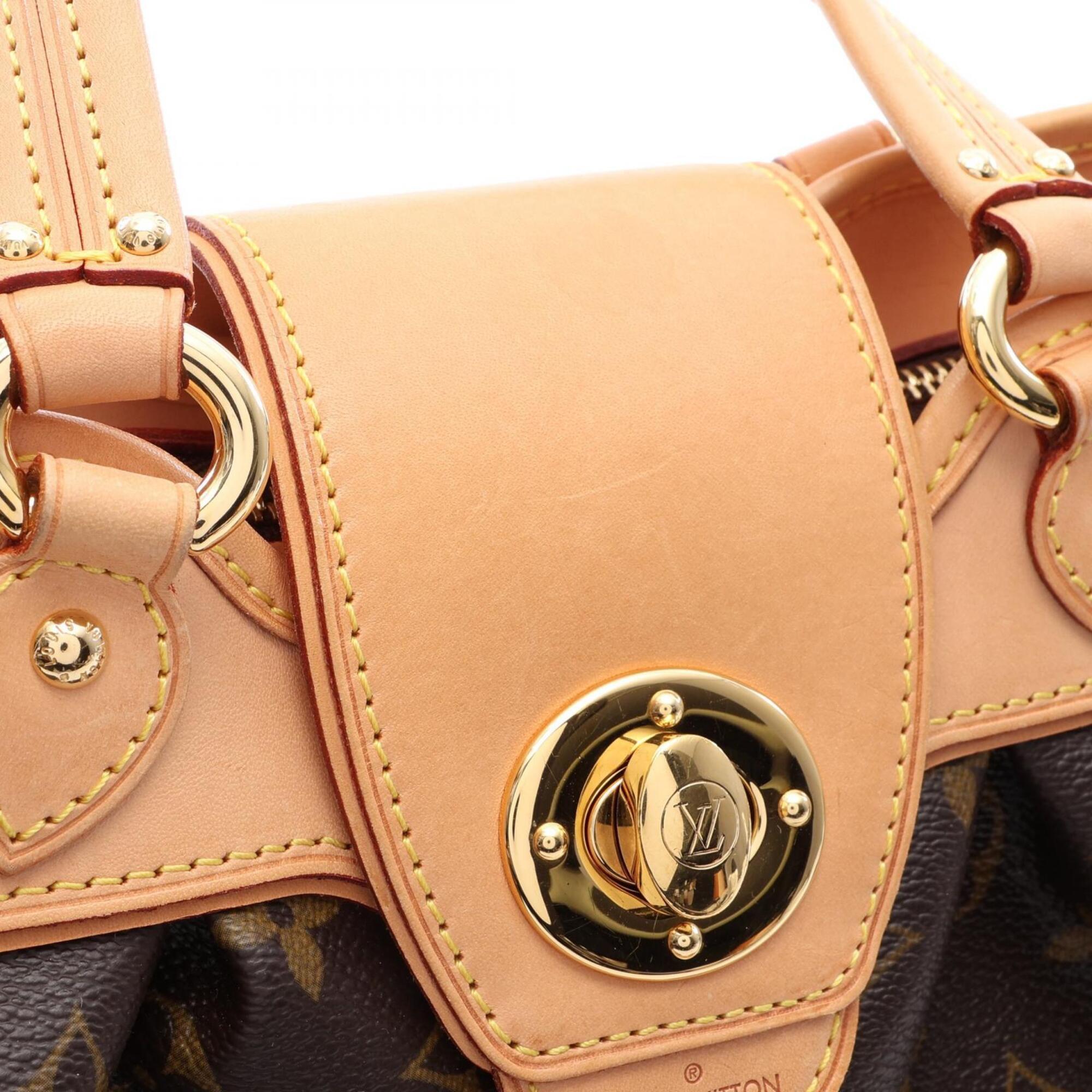Louis Vuitton Brown Monogram Pvc Coated Canvas Leather Handbag (Pre-Owned)
