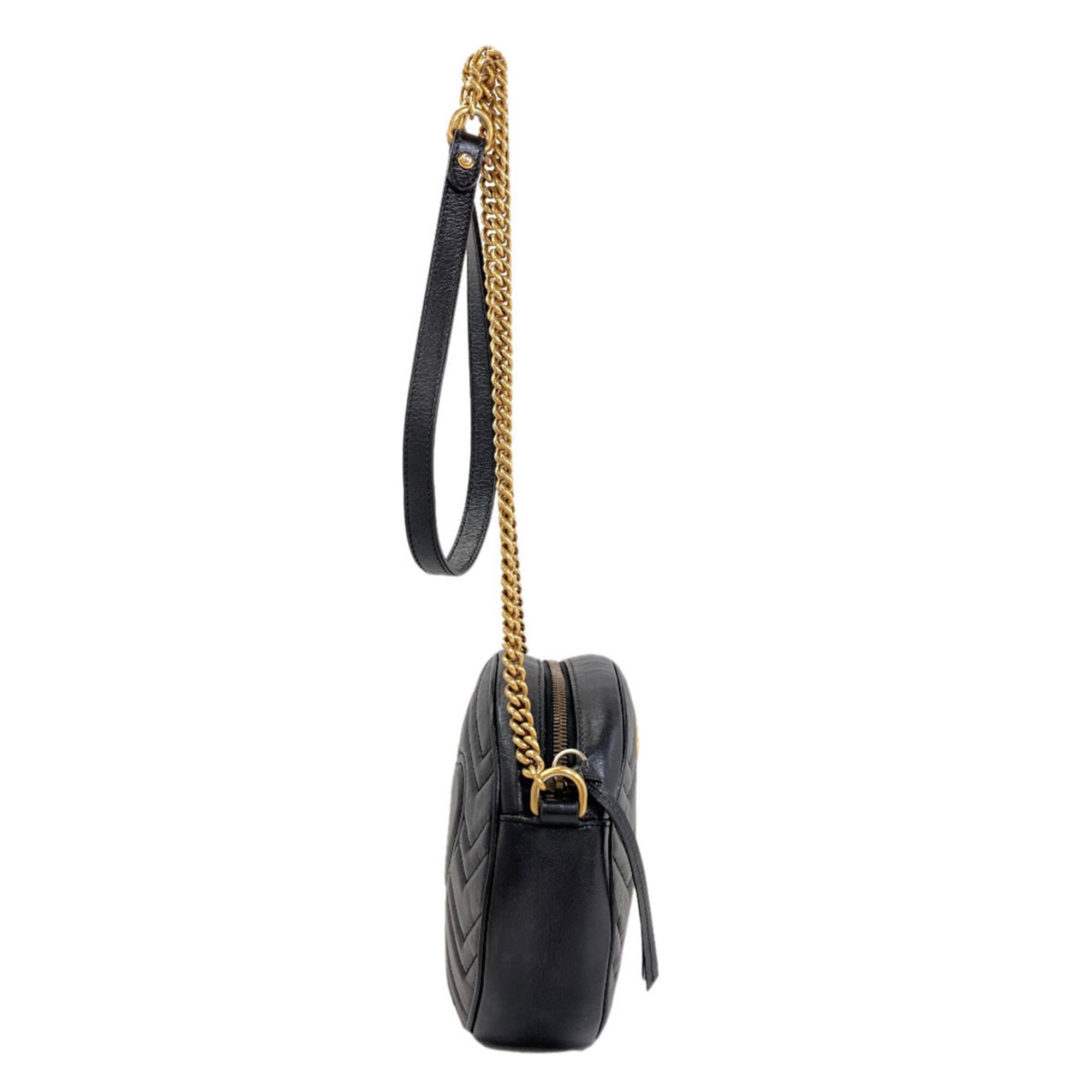 Gucci Black Leather Shoulder Bag (Pre-Owned)