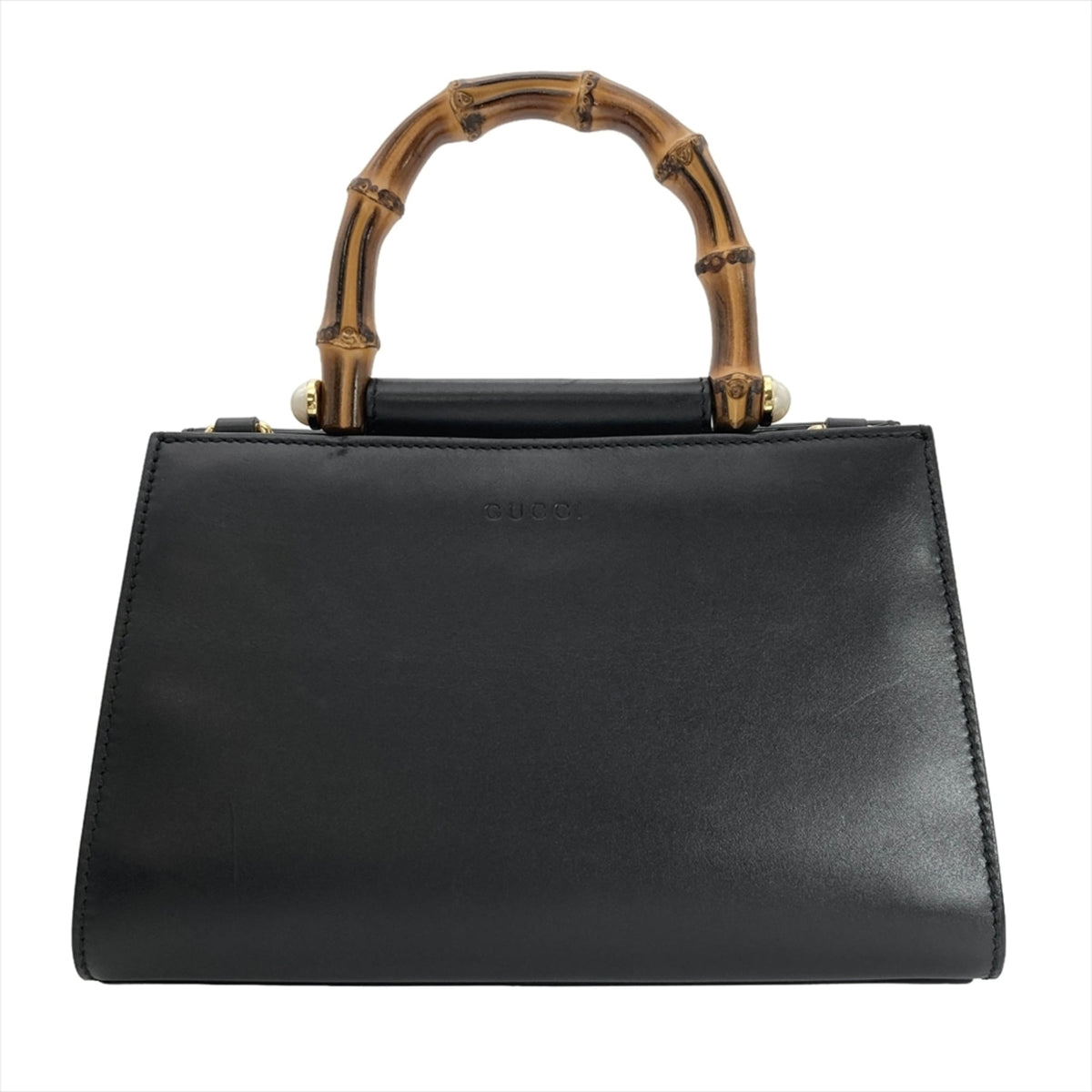 Gucci Black Leather Handbag (Pre-Owned)
