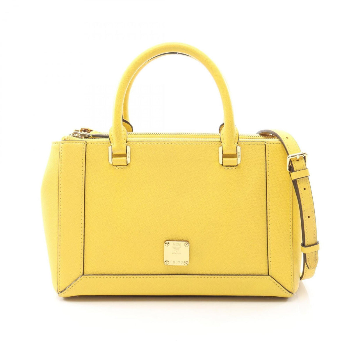 Mcm Yellow Leather Handbag (Pre-Owned)