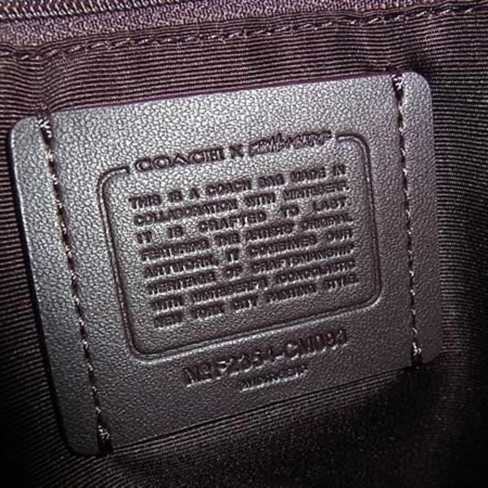 Coach Brown Multi-Color Pvc Leather Tote Bag (Pre-Owned)