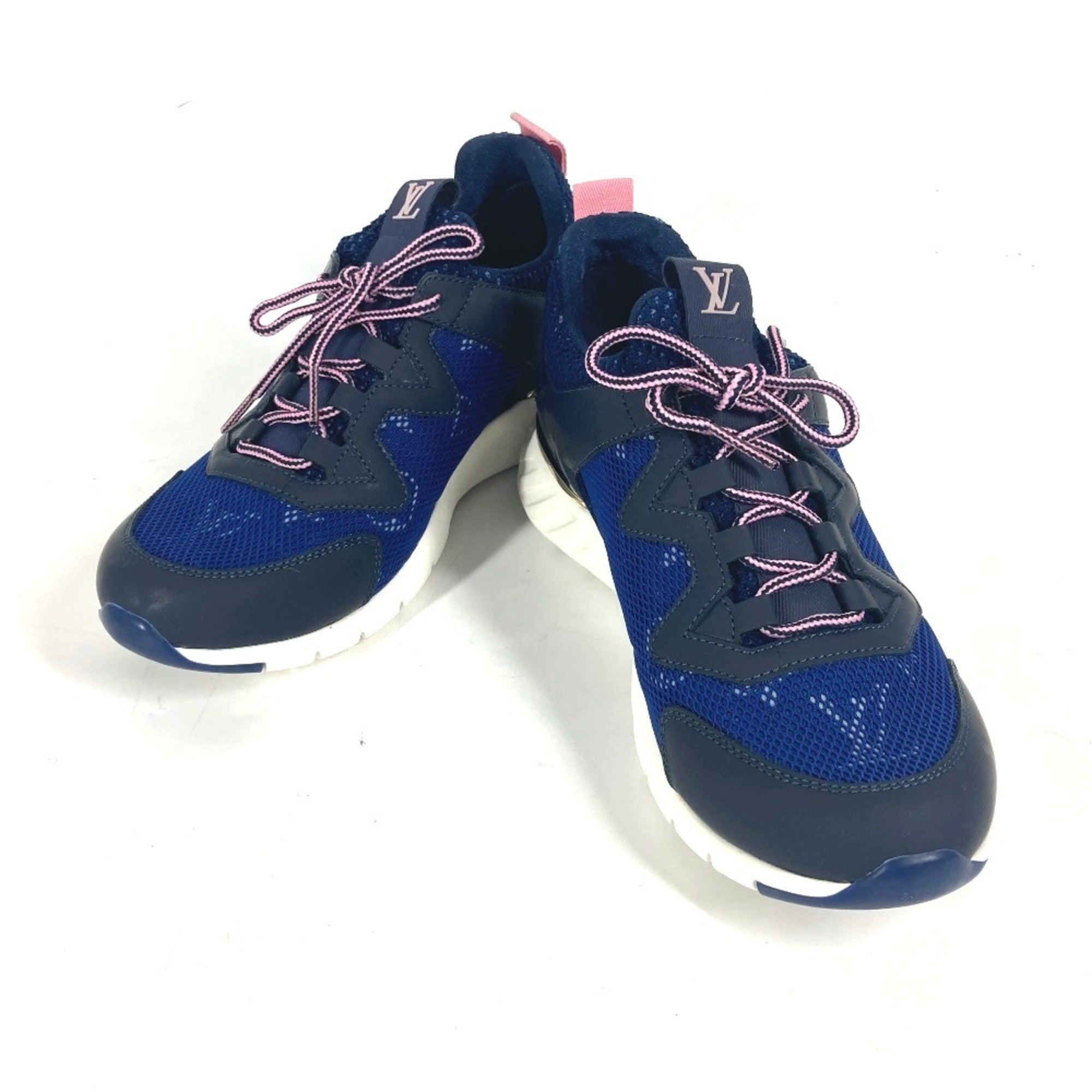 Louis Vuitton Blue Pink Sneakers (Pre-Owned)