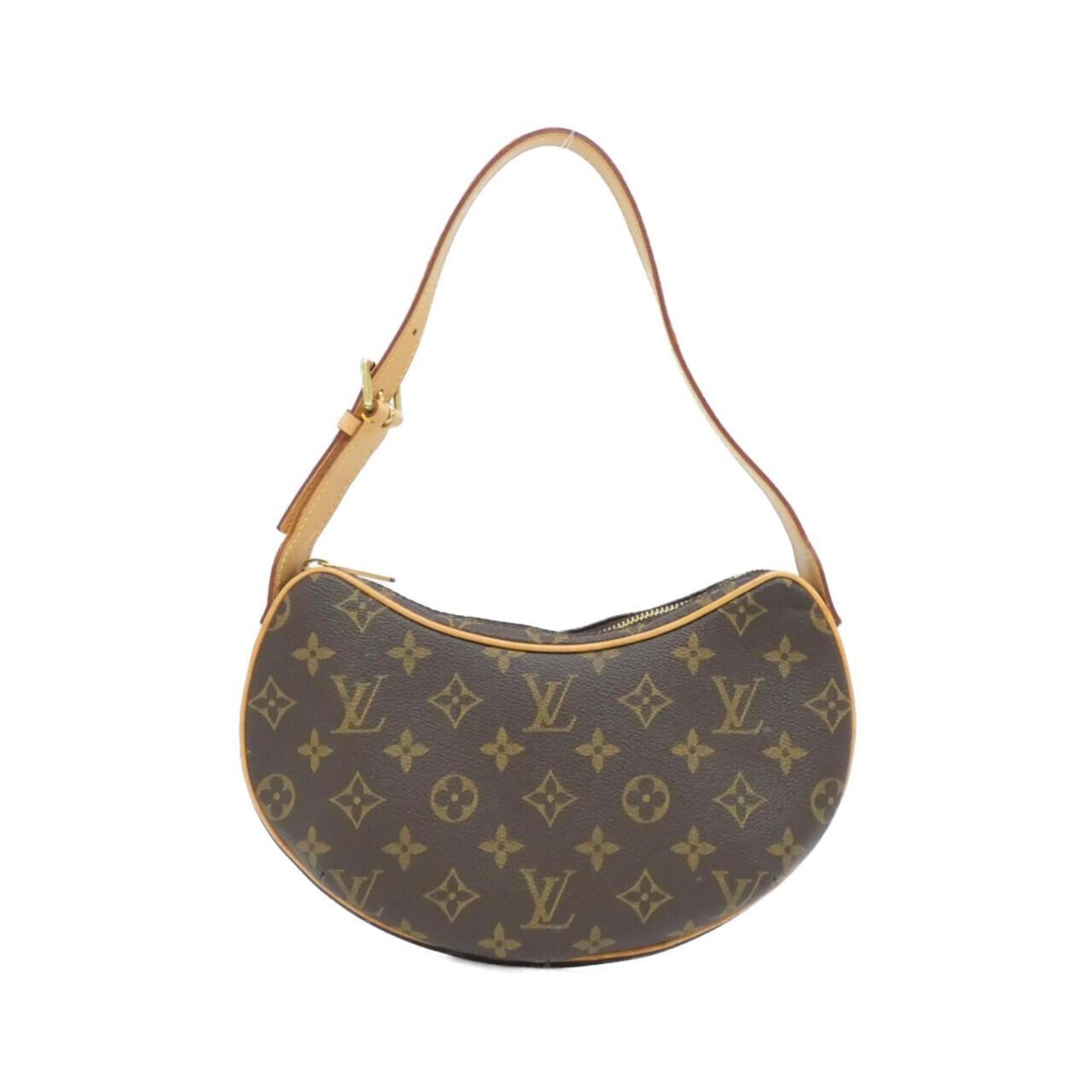 Louis Vuitton Marron Coated Canvas Pochette Shoulder Bag (Pre-Owned)
