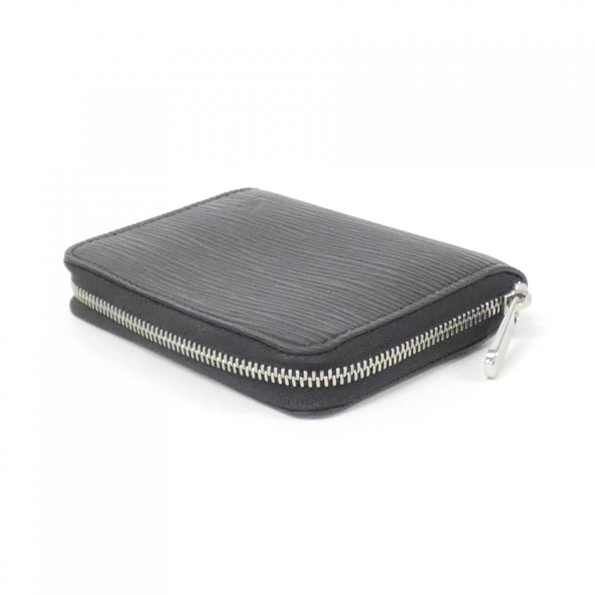 Louis Vuitton Black Leather Coin Purse/Coin Case (Pre-Owned)