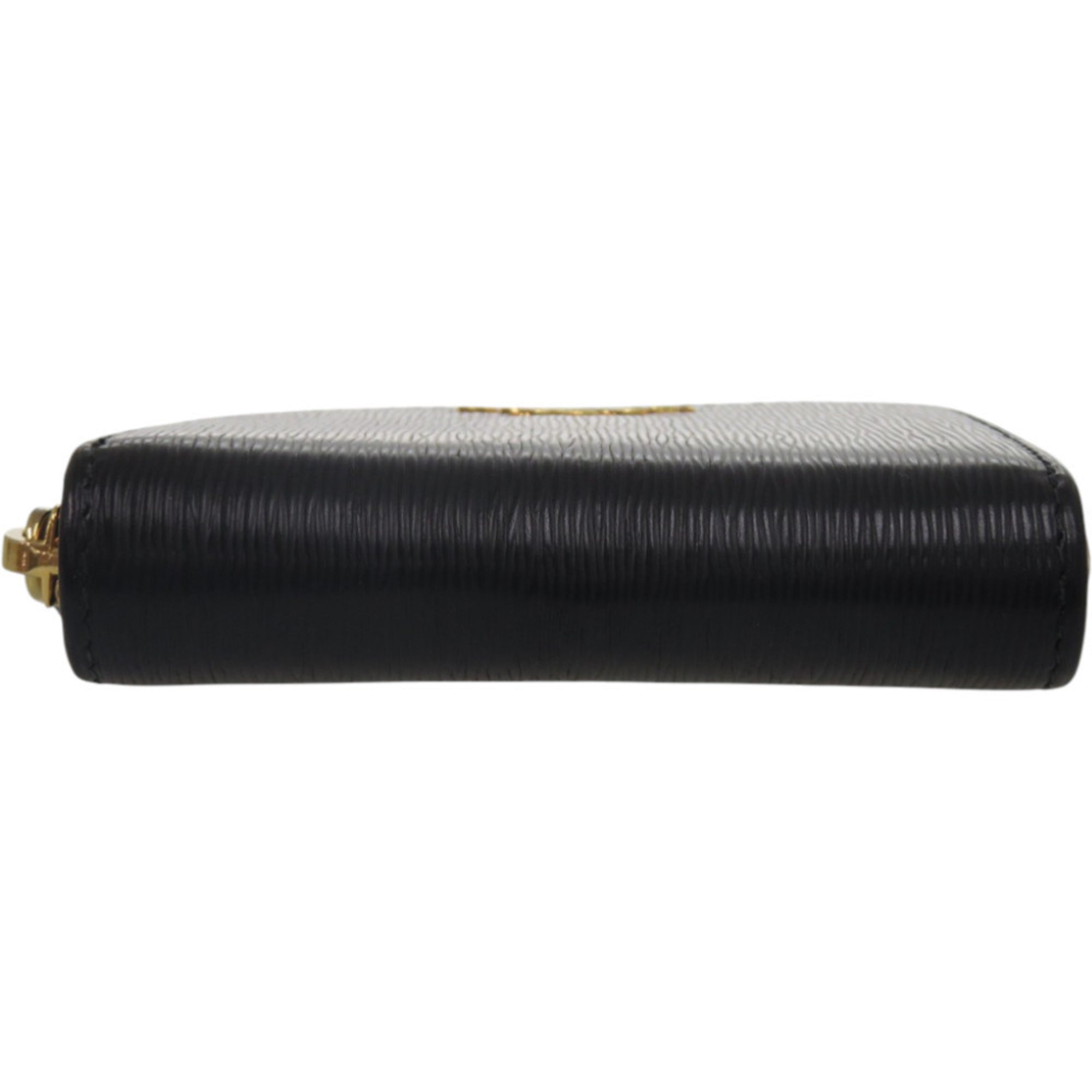 Prada Black Leather Coin Purse/Coin Case (Pre-Owned)