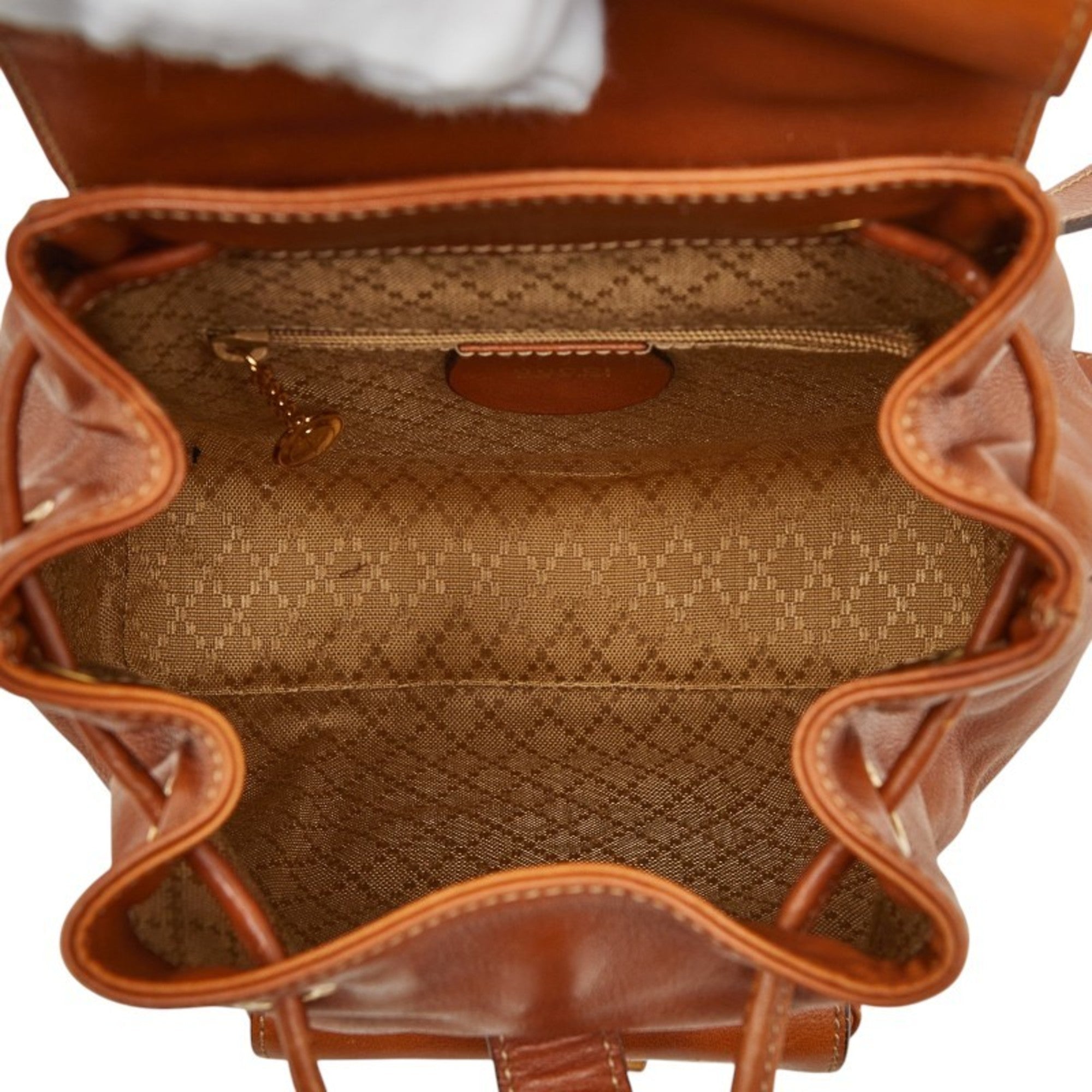 Gucci Bamboo Brown Bamboo Backpack (Pre-Owned)