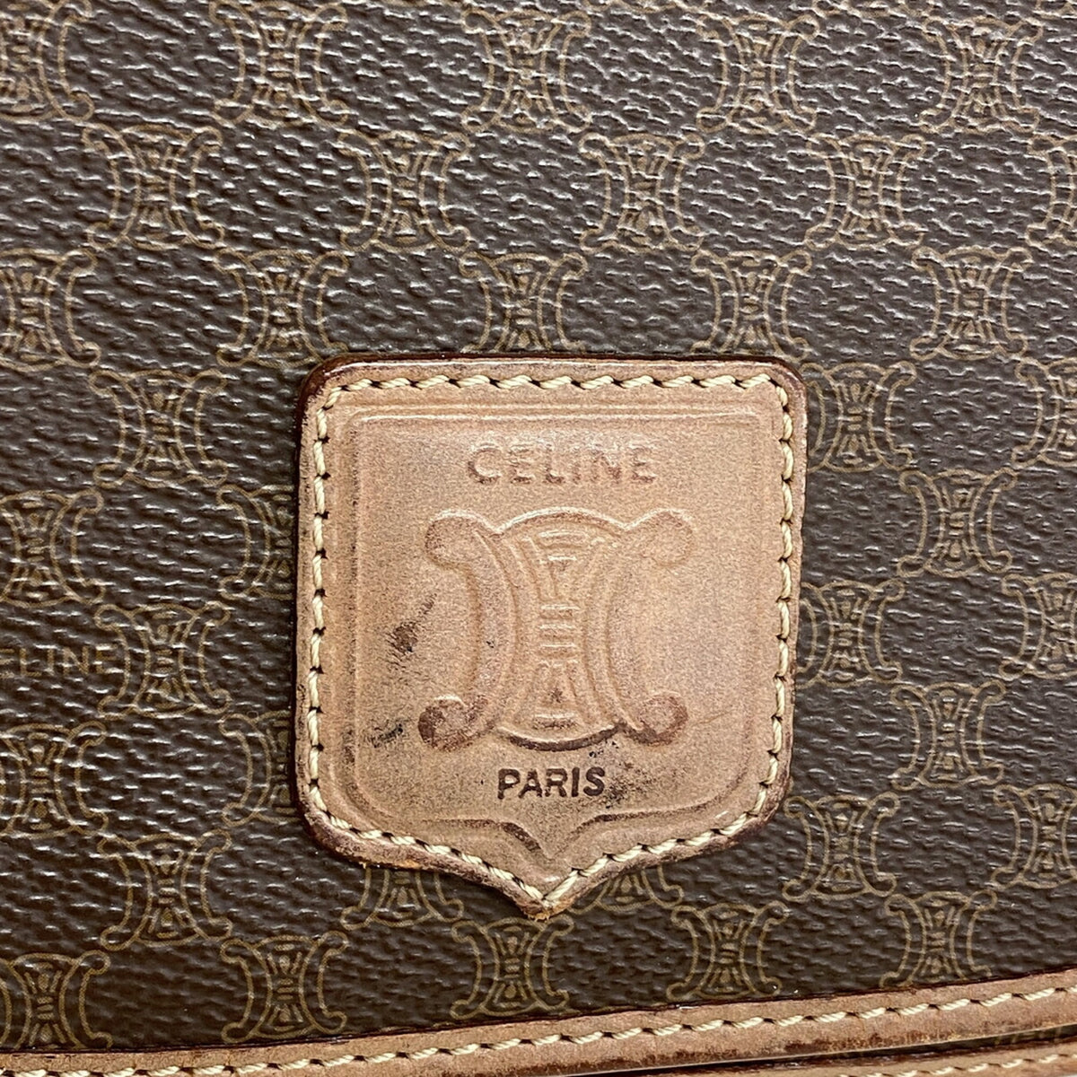 Celine Brown Pvc Shoulder Bag (Pre-Owned)