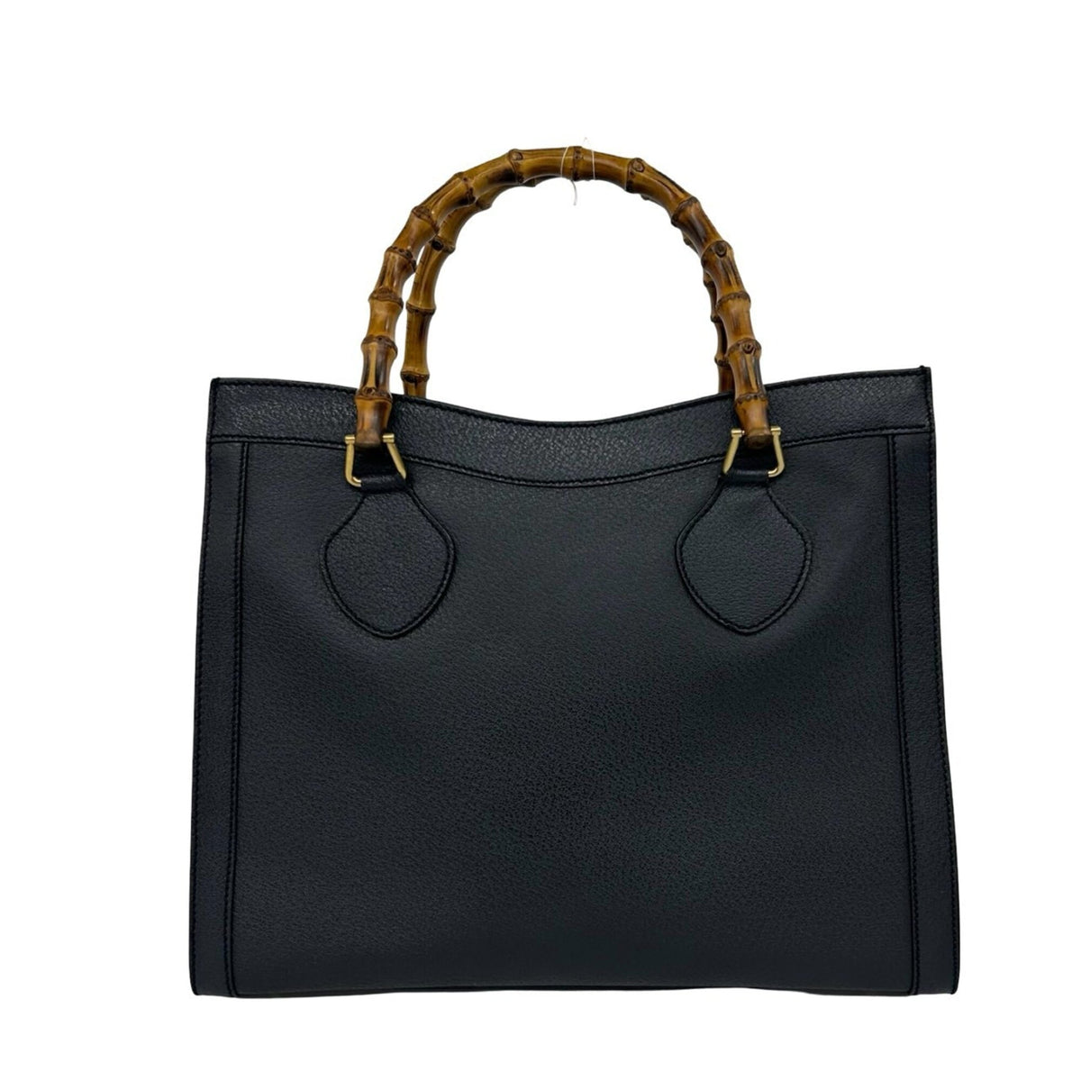 Gucci Navy Leather Handbag Tote Bag (Pre-Owned)