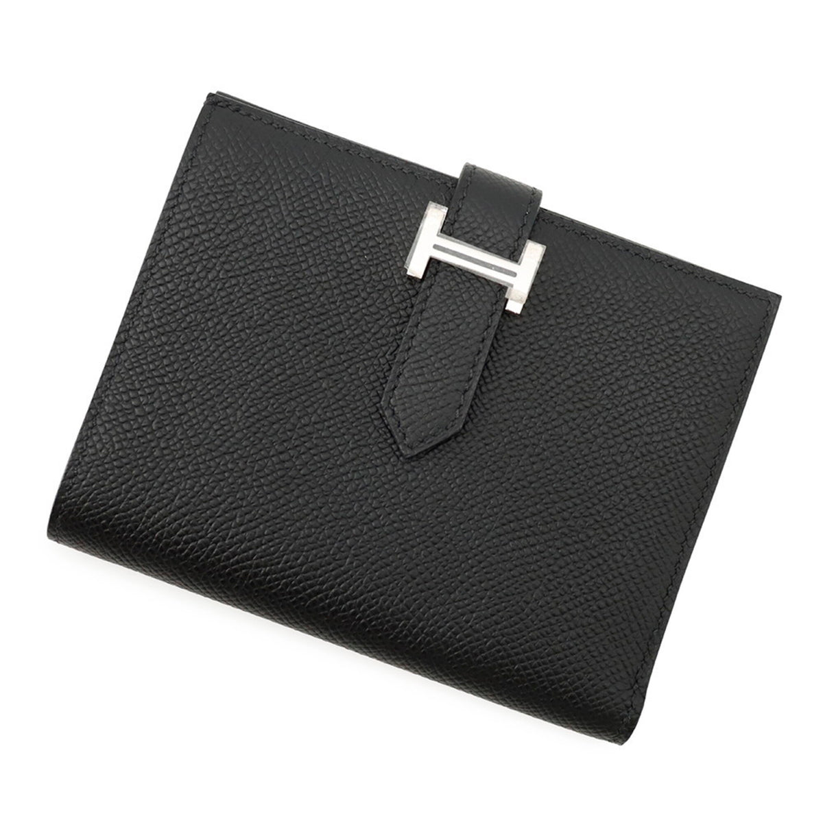 Hermes Black Epsom Leather Wallet (Bi-Fold) (Pre-Owned)