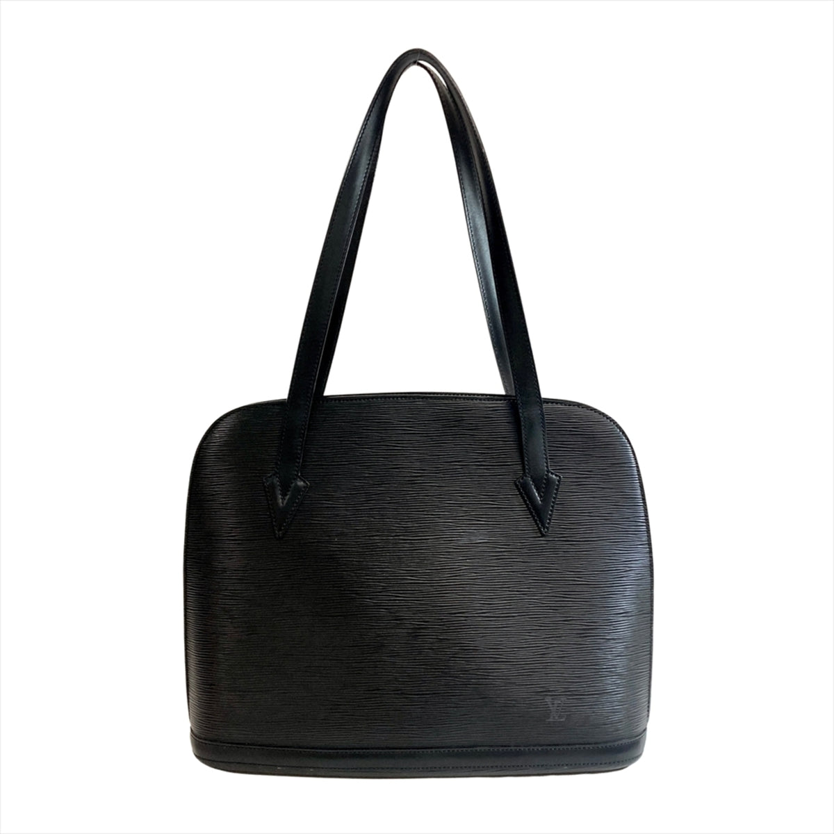 Louis Vuitton Black Noir Epi Leather Shoulder Bag Tote Bag (Pre-Owned)