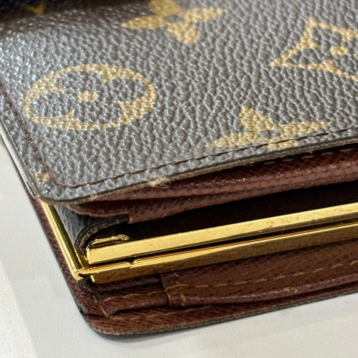 Louis Vuitton Brown Monogram Wallet (Bi-Fold) (Pre-Owned)