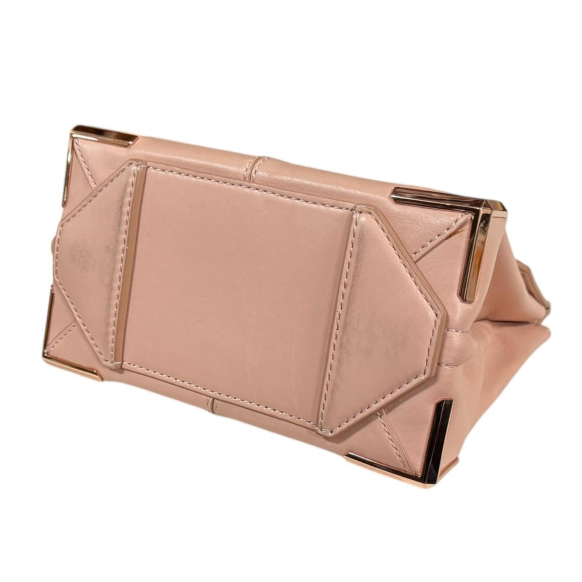 Alexander Wang Pink Pink Beige Leather Shoulder Bag (Pre-Owned)