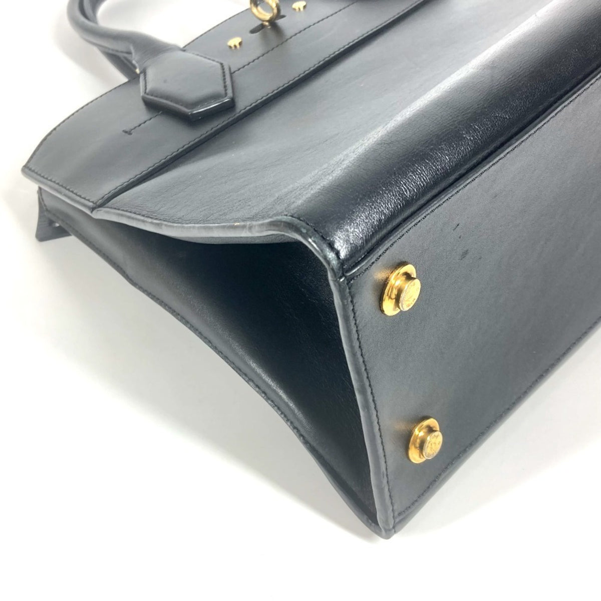 Louis Vuitton Black Noir Leather Handbag (Pre-Owned)